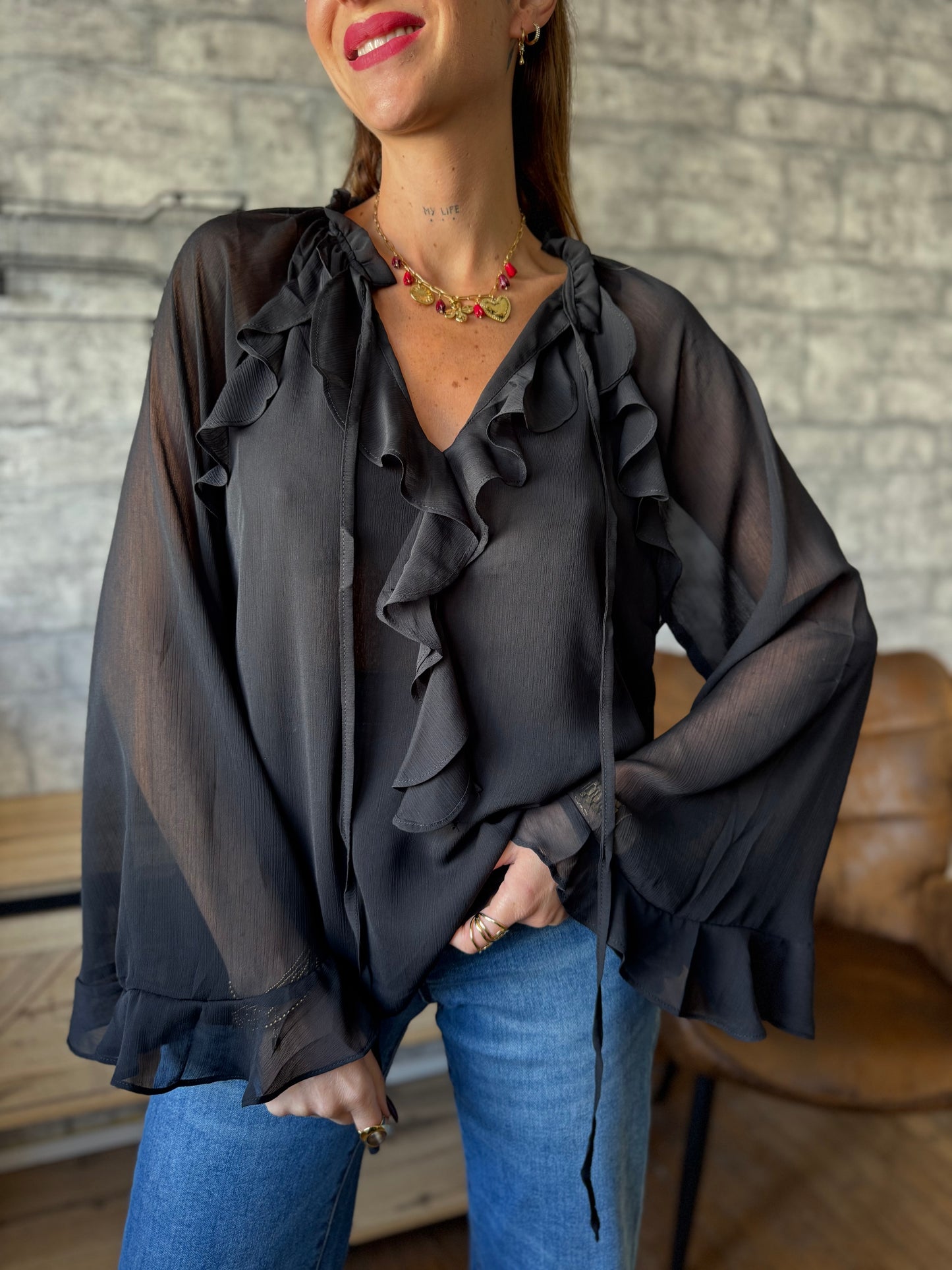 Blouse Serena Noir (taille 36/38)