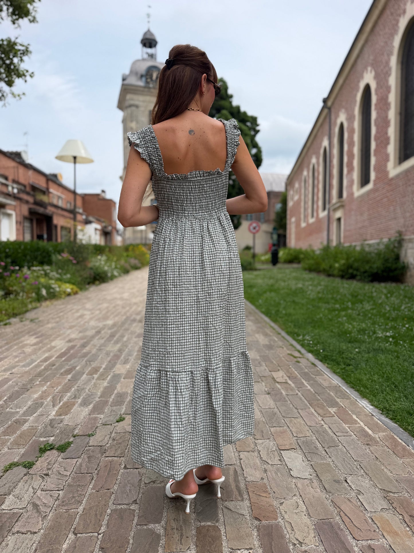 Robe Vichy Kaki