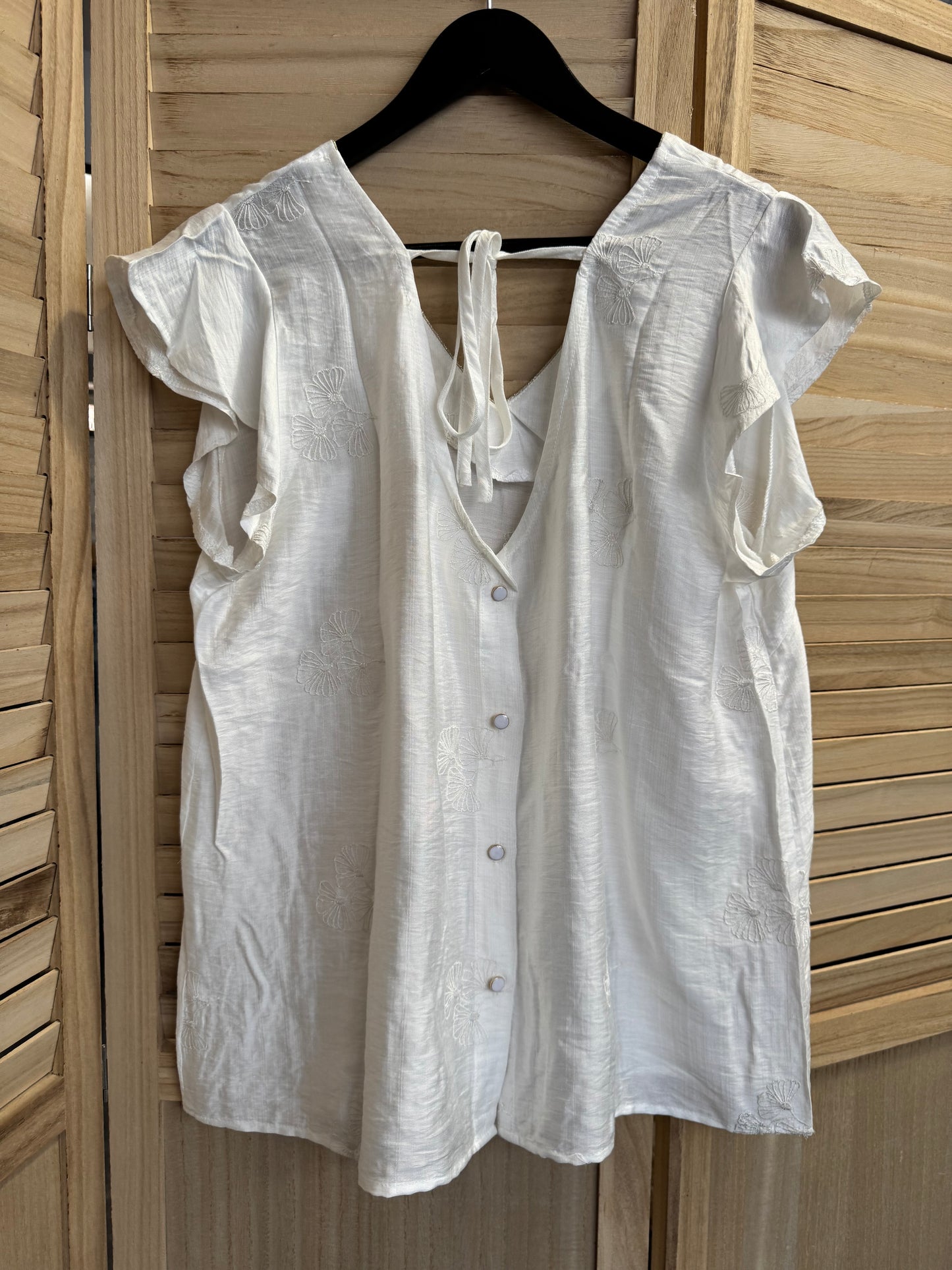 Blouse Sisi Blanc Pulpeuse