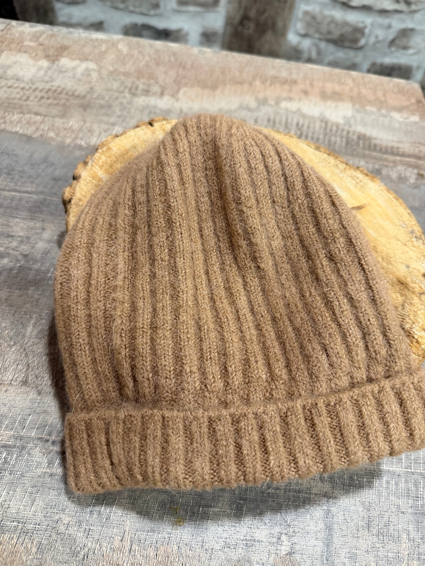 Bonnet Alpaga Camel