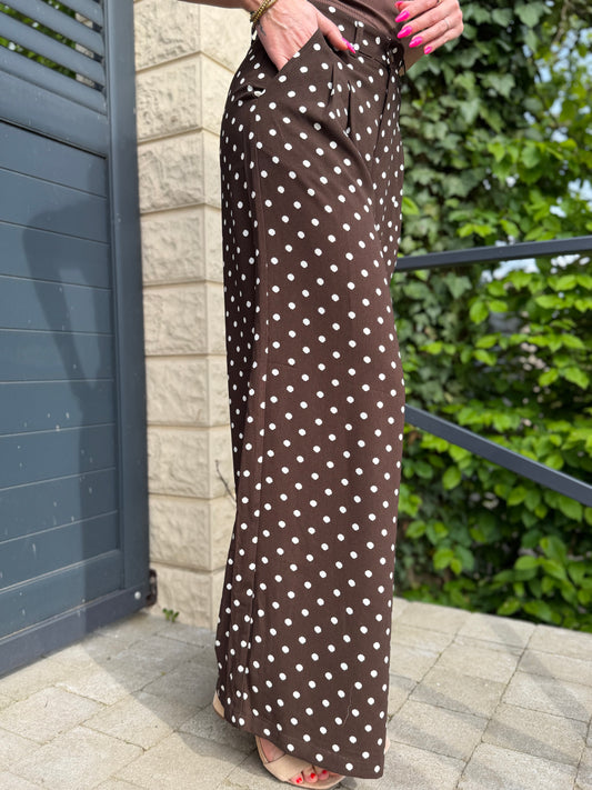 Pantalon Pois Chocolat