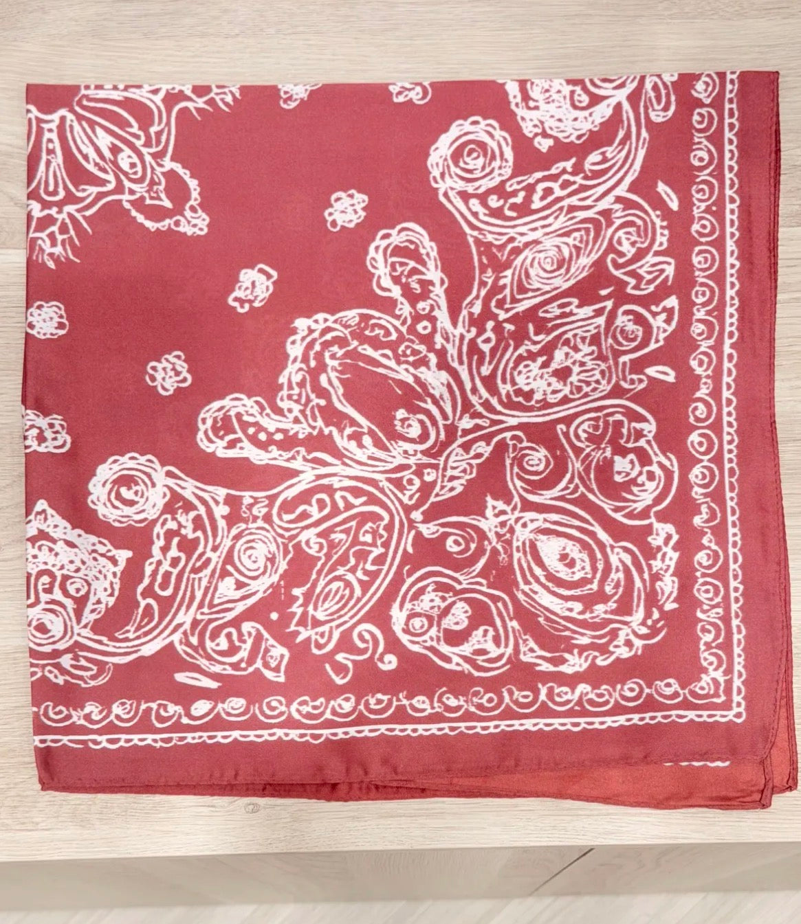 Foulard Bandana Bordeaux