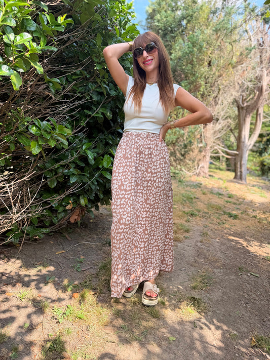 Jupe Estelle Marron