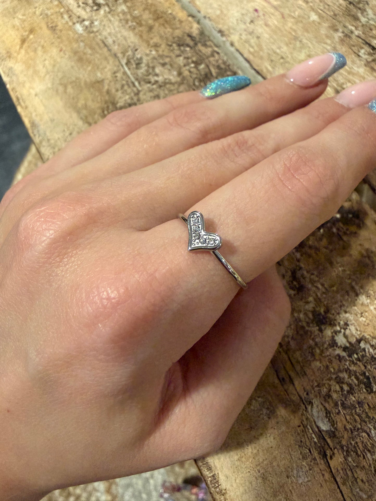 Bague Cœur Strass