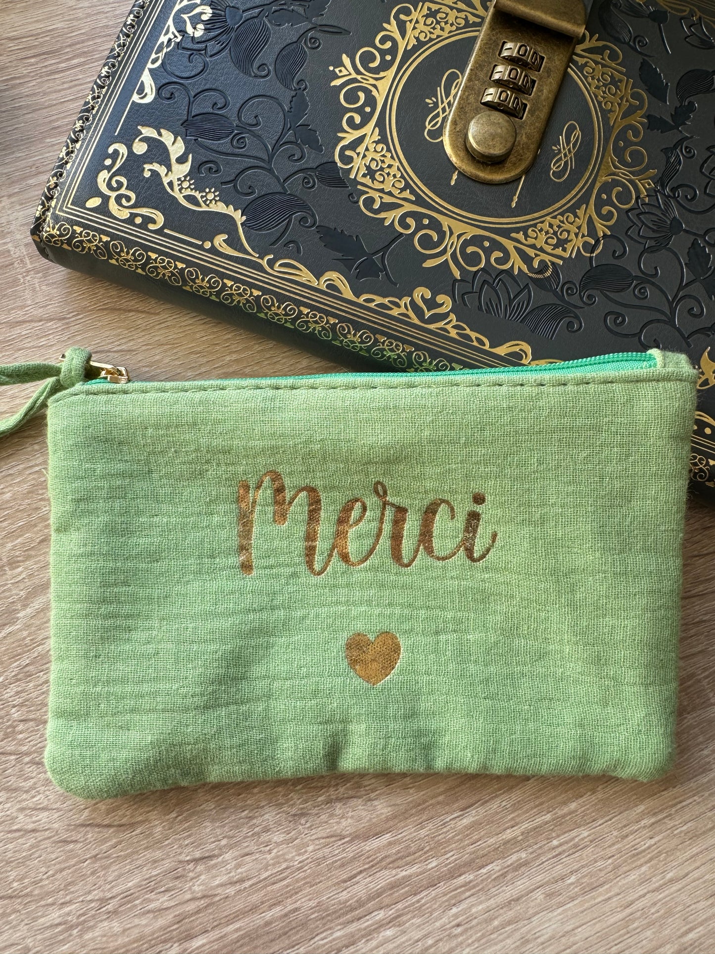 Pochette Merci Vert