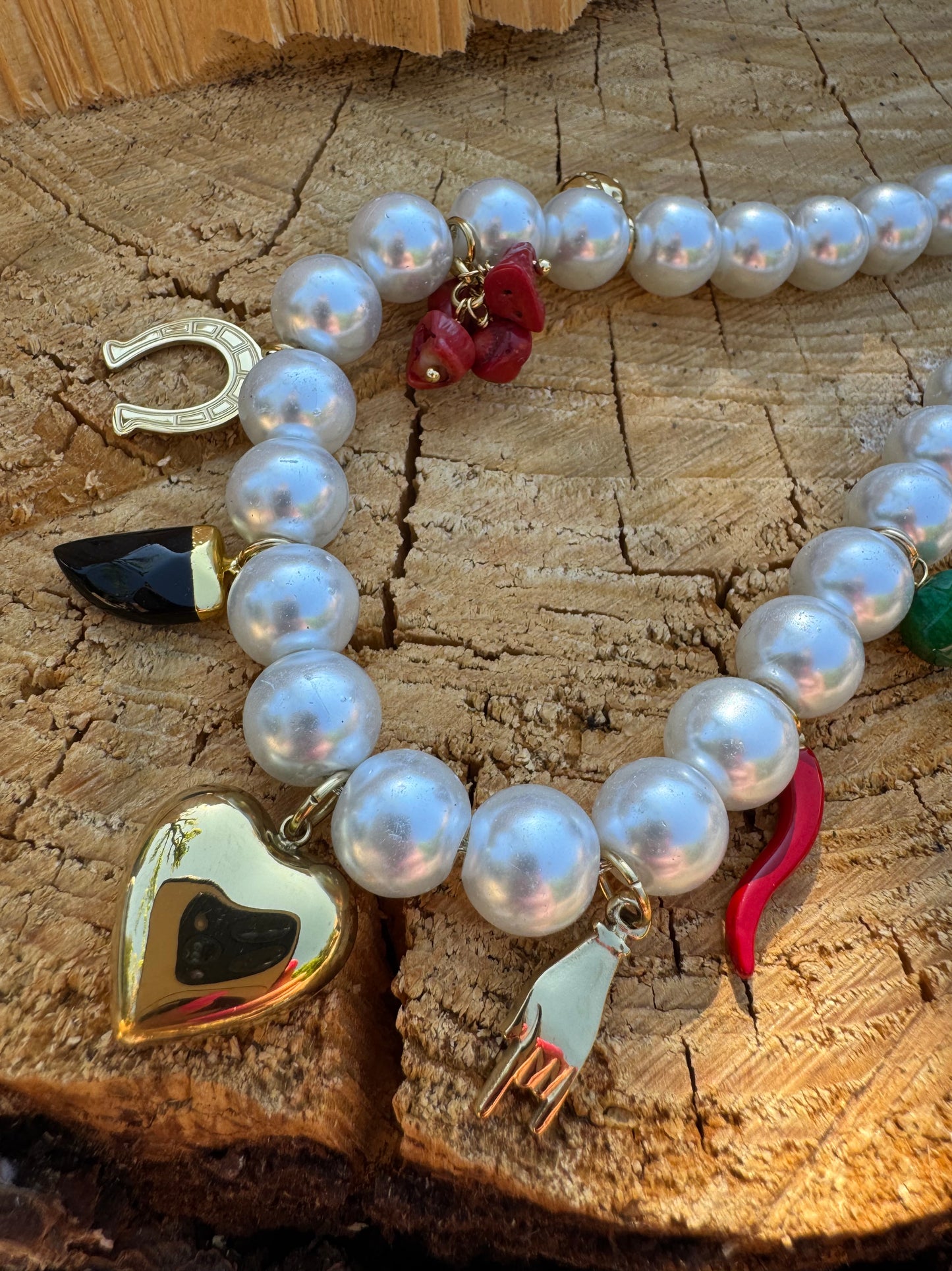 Collier Perles Piment