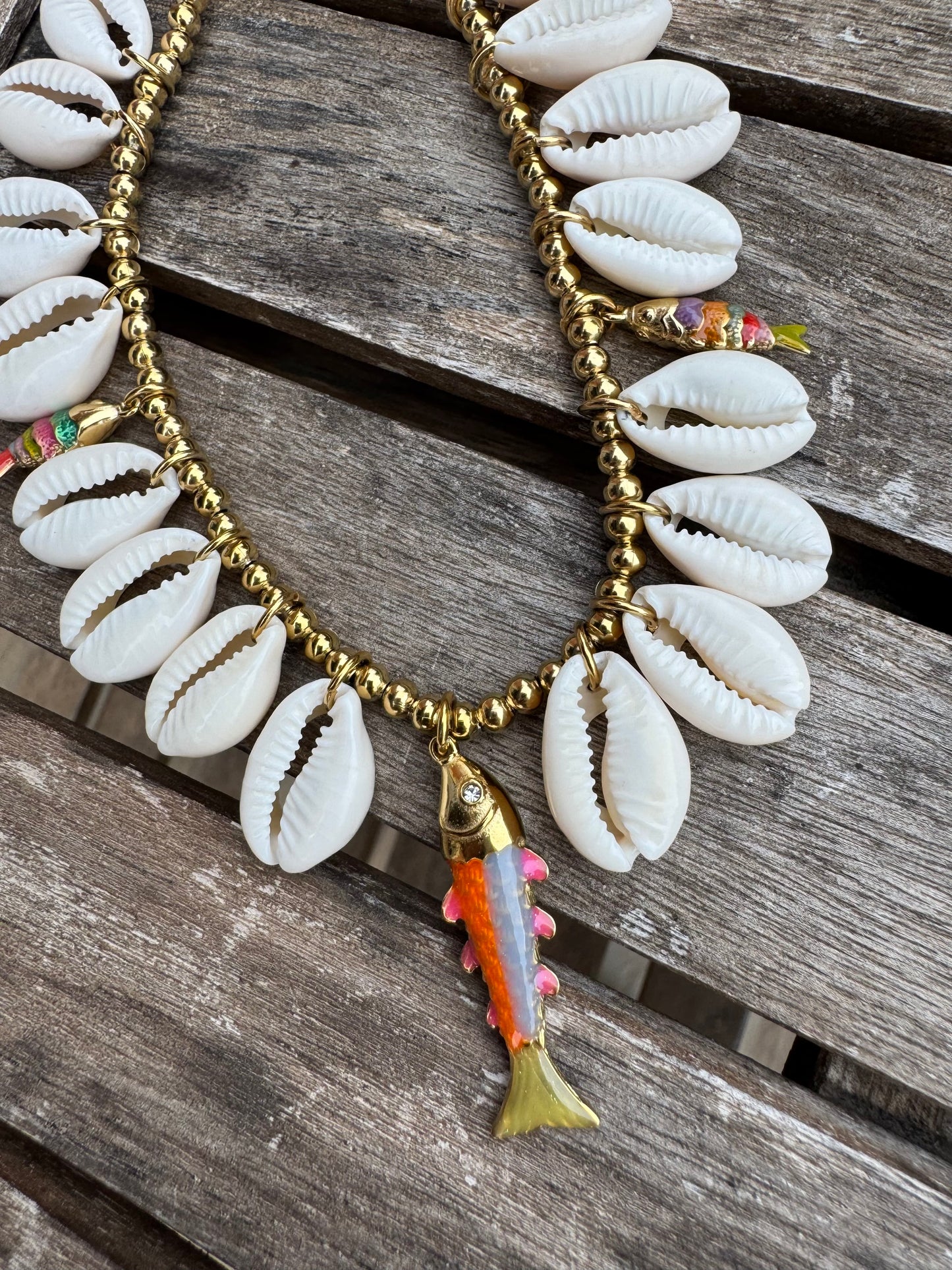 Collier Coquillage Poisson