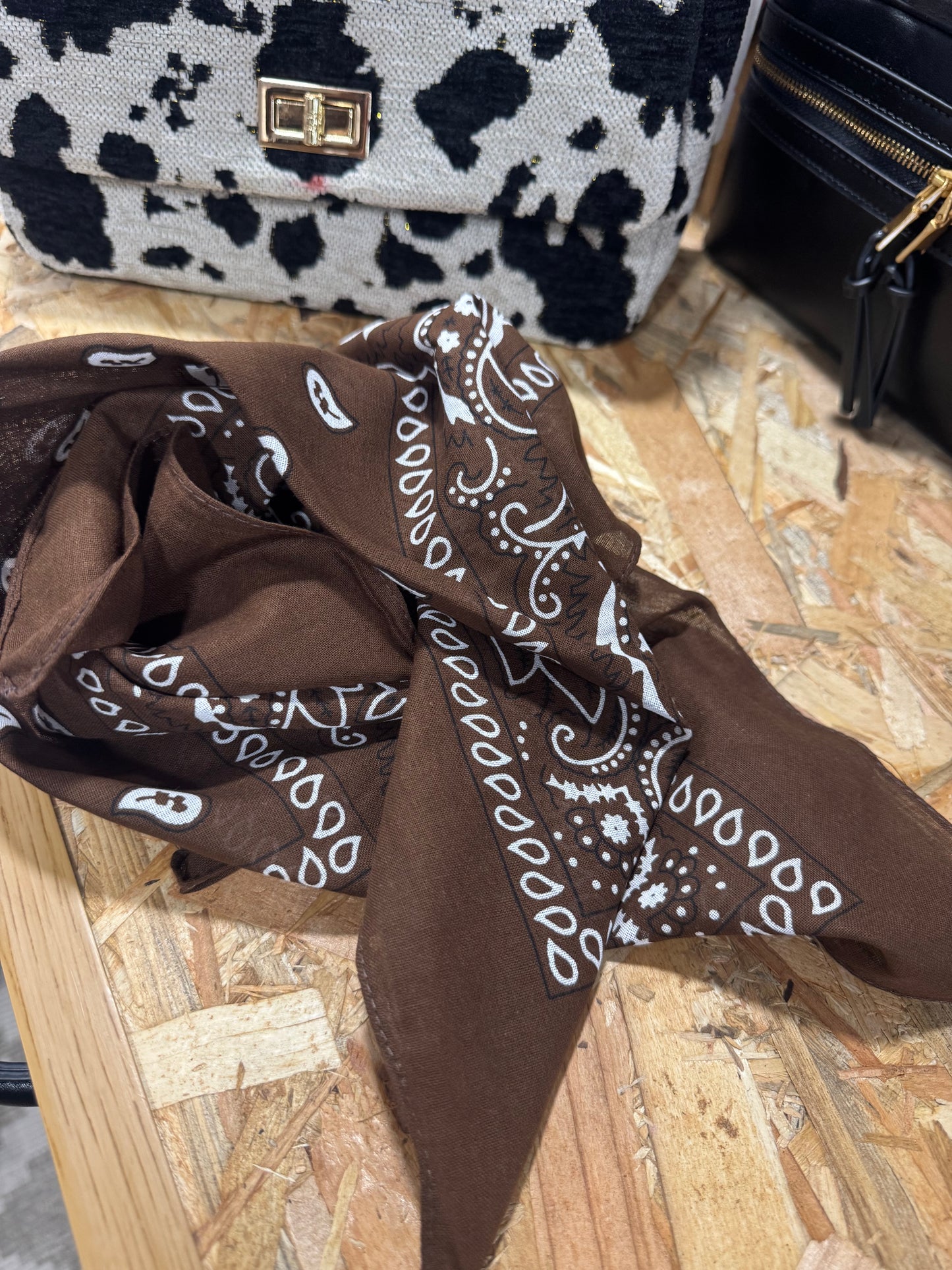 Foulard Bandana Chocolat