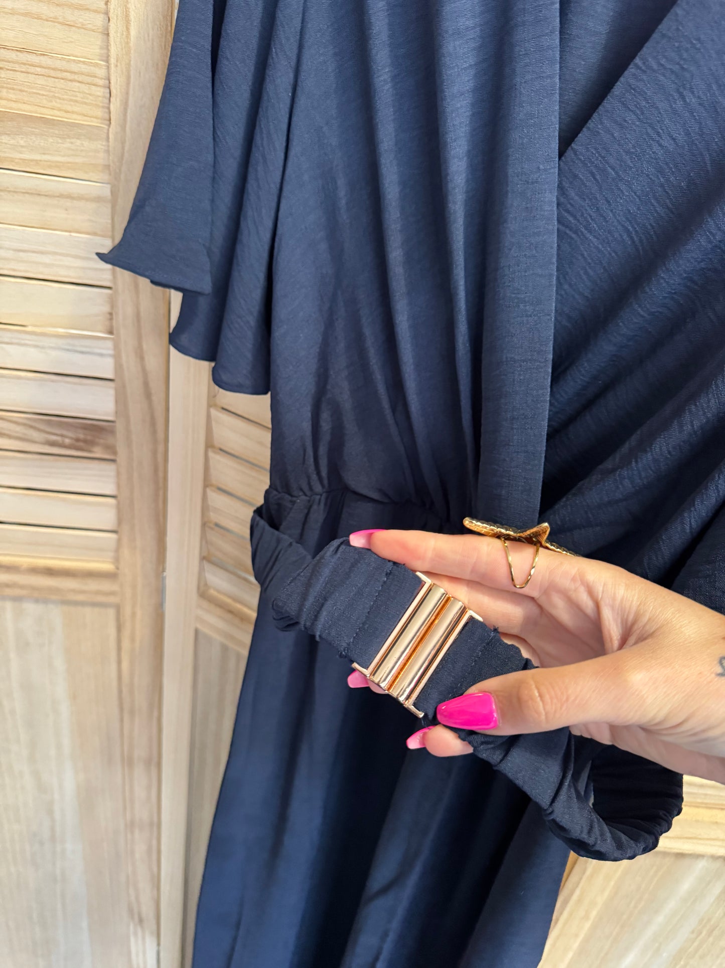 Robe Longue Bleu Pulpeuseu