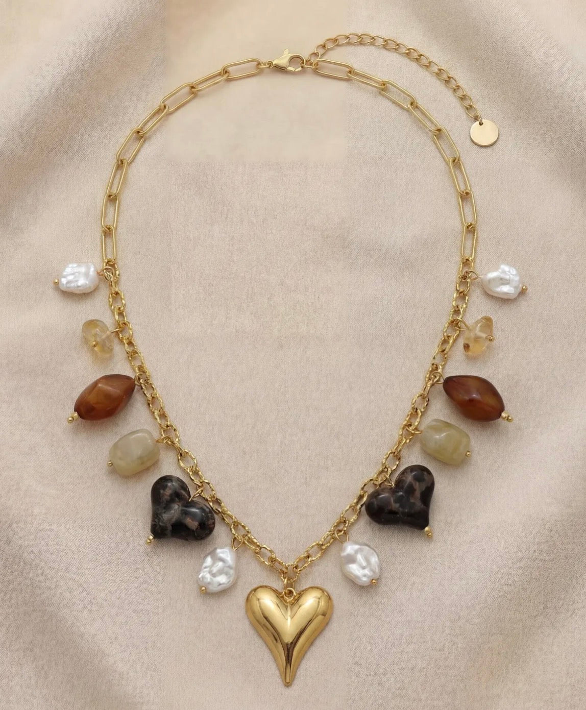 Collier Cœur Double