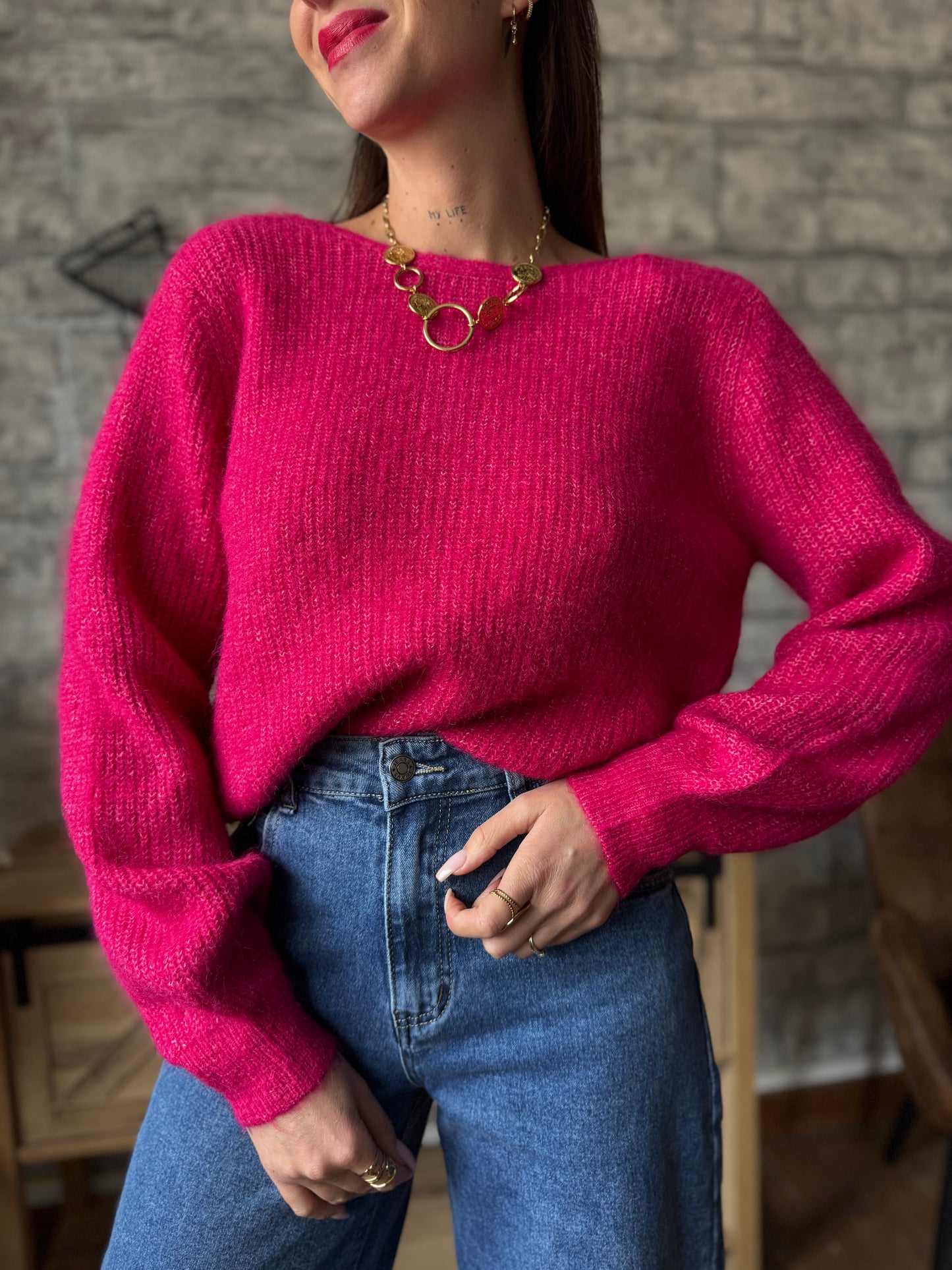 Pull Emma Reversible Fushia