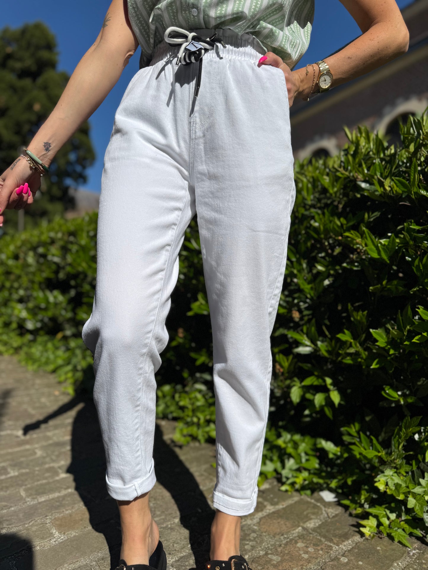 Jean’s Jogg Blanc