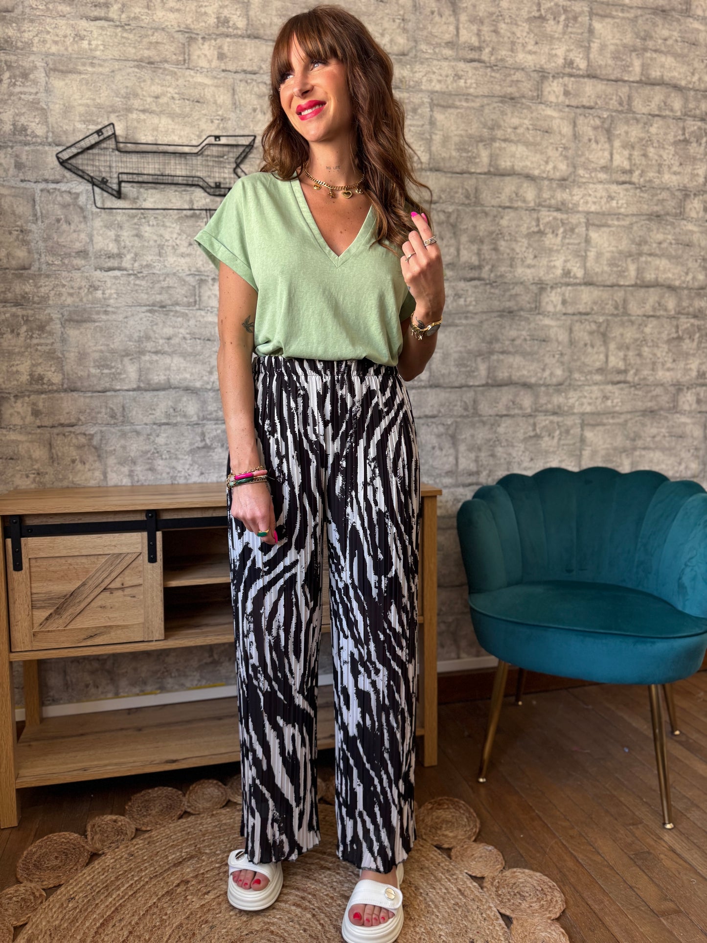 Pantalon Noir et Blanc