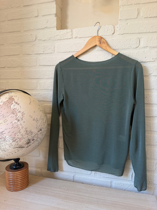 Top Cachemire Kaki