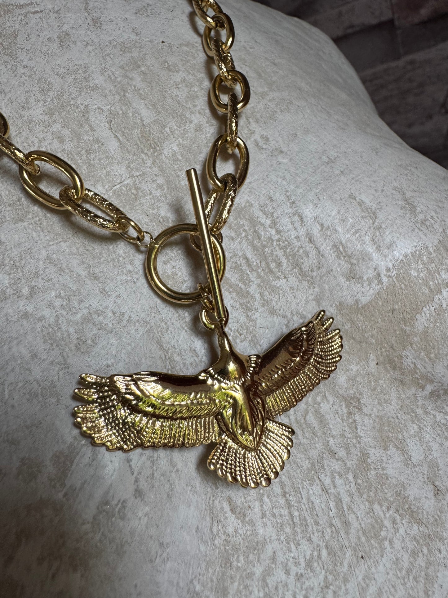 Collier Doré Aigle