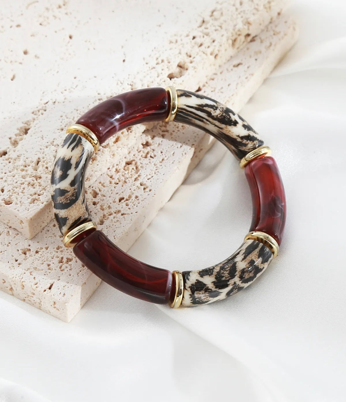 Bracelet Léopard Marron