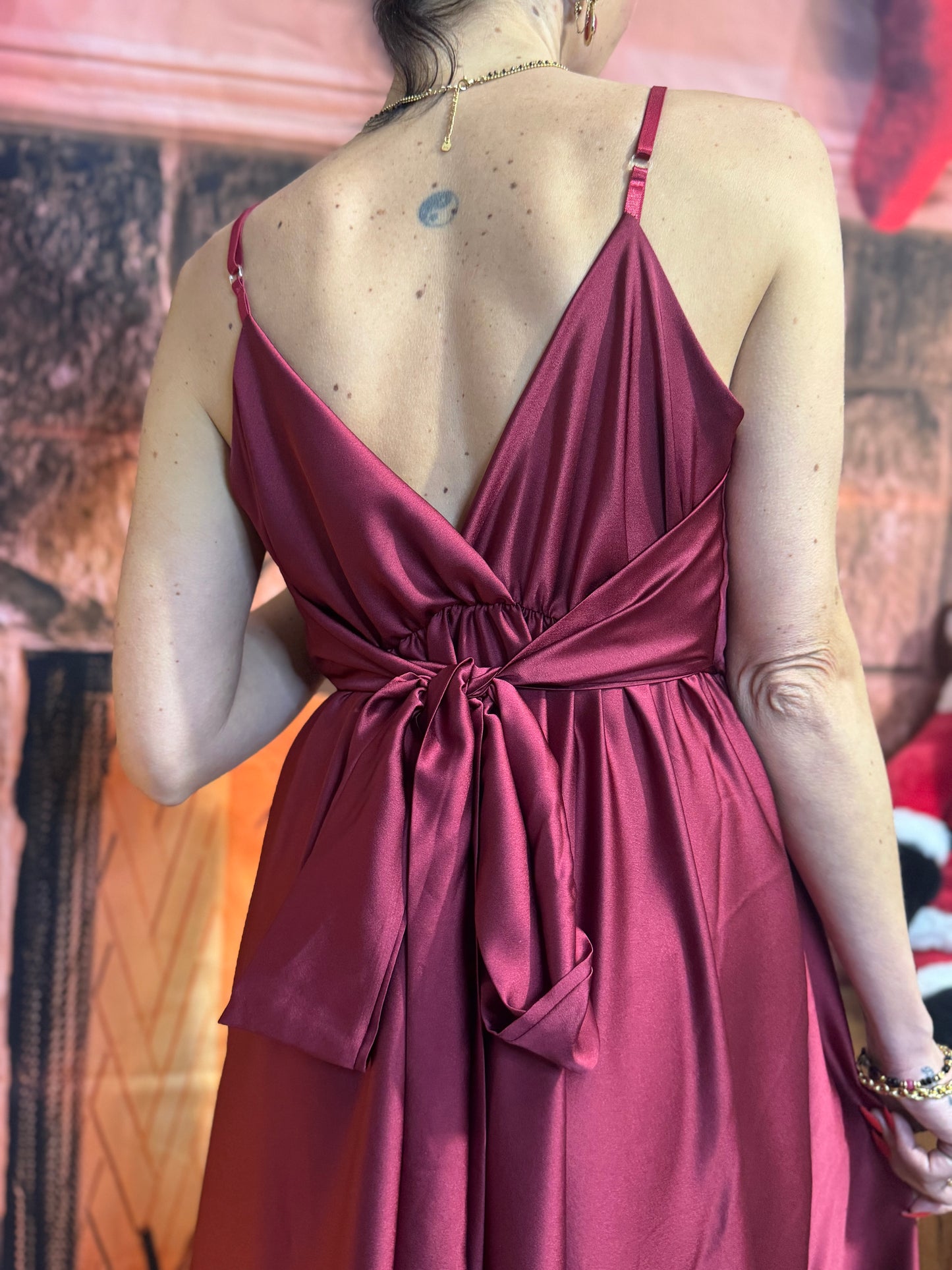 Robe Longue Bordeaux