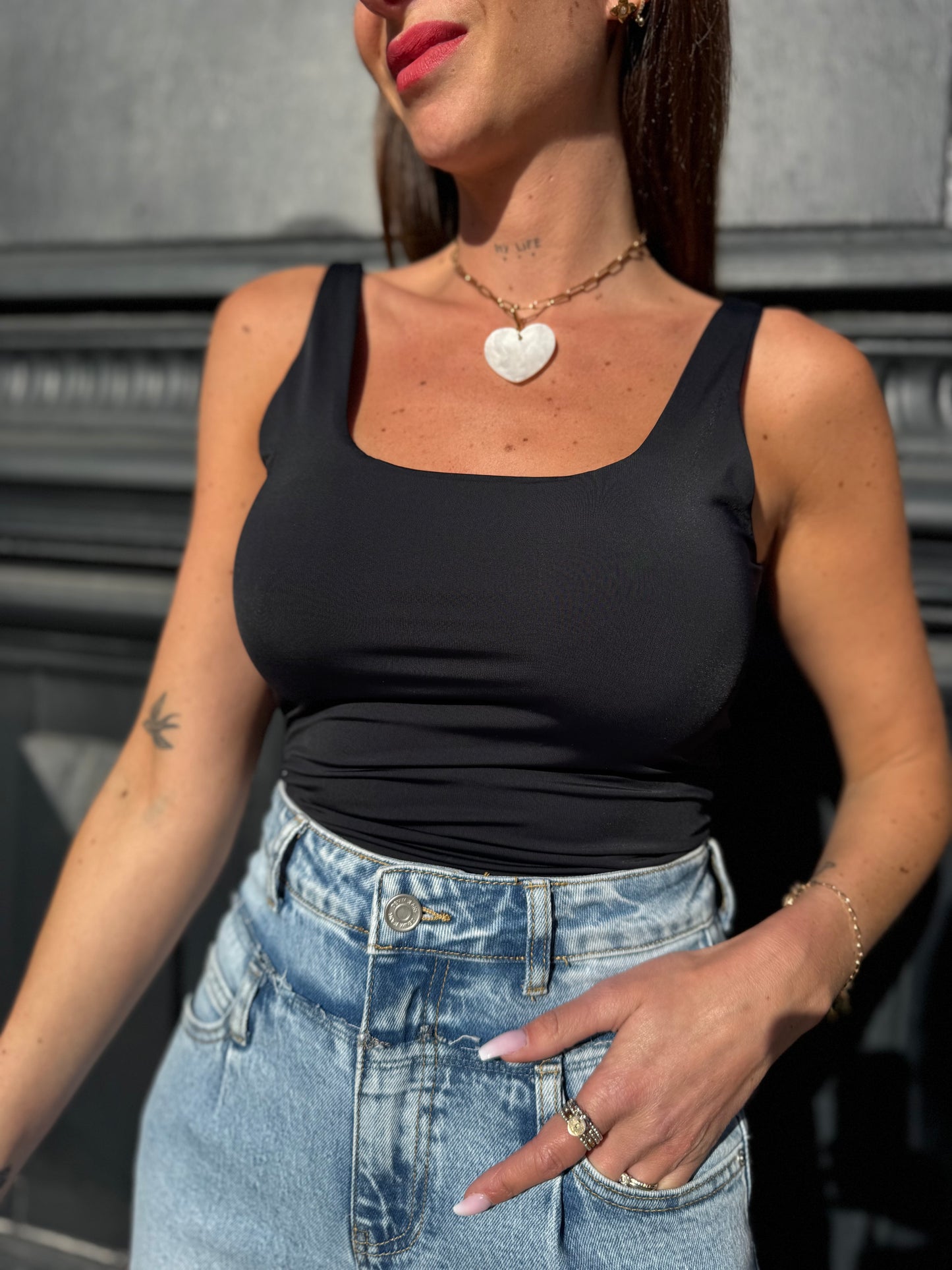 Top Gainant Noir (taille 34)