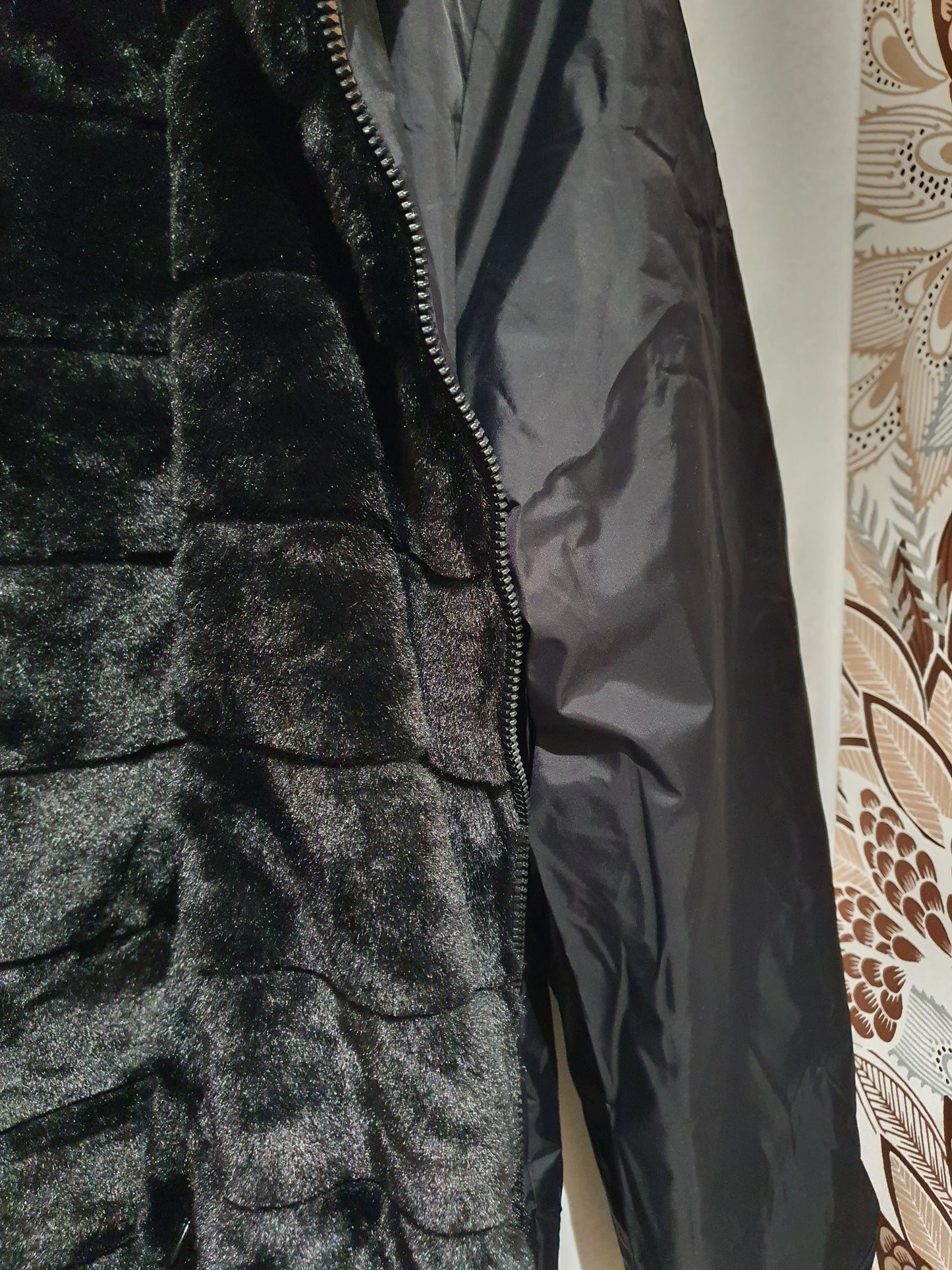 Parka Fourré REVERSIBLE Noire