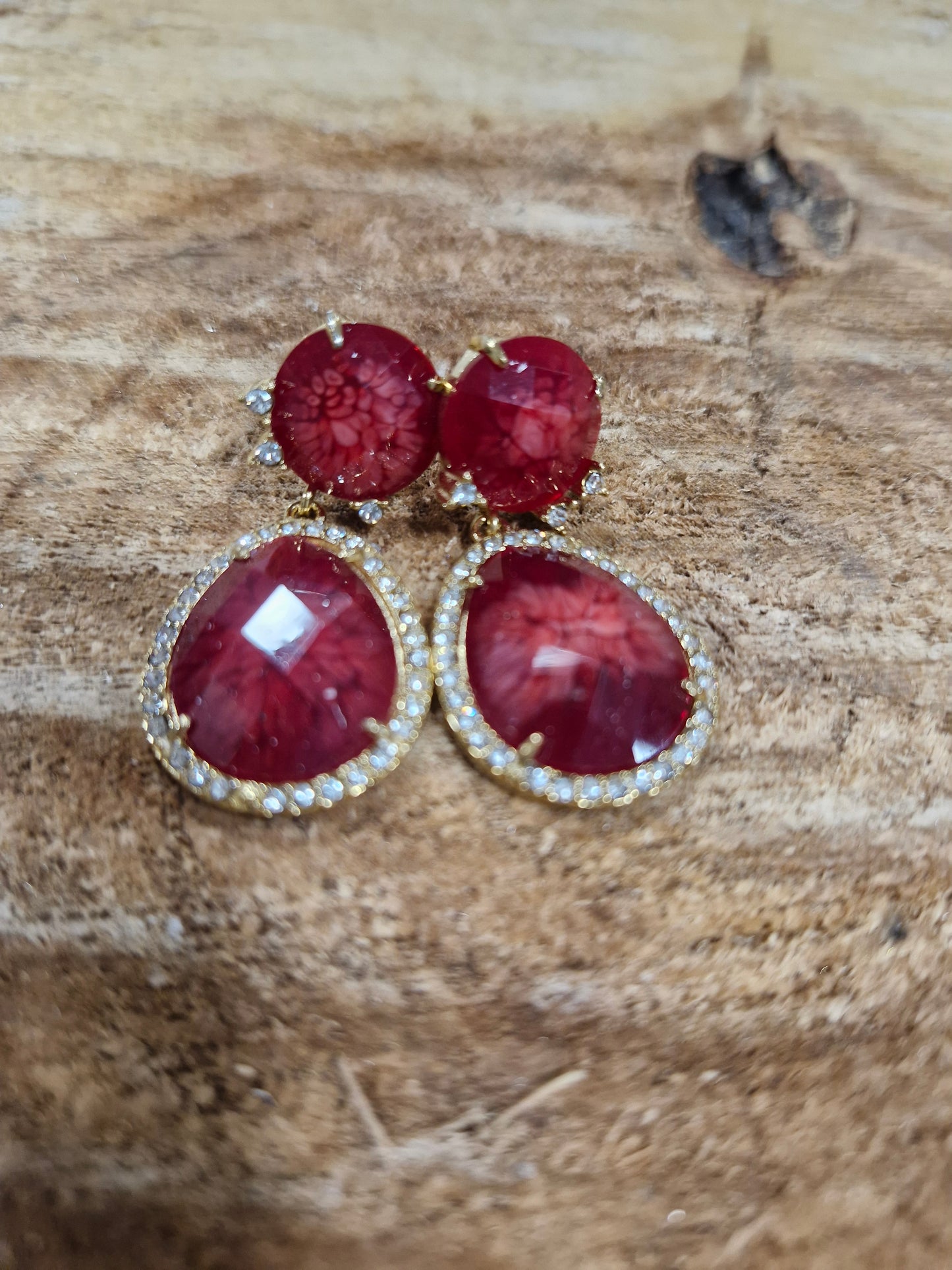 Boucle d'oreille Ovale Nacre