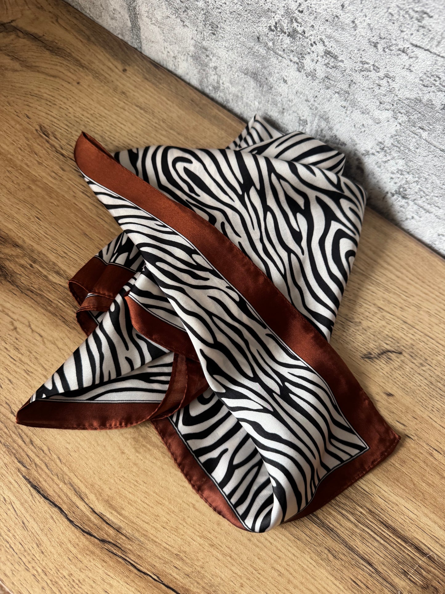 Foulard Satiné Zèbre