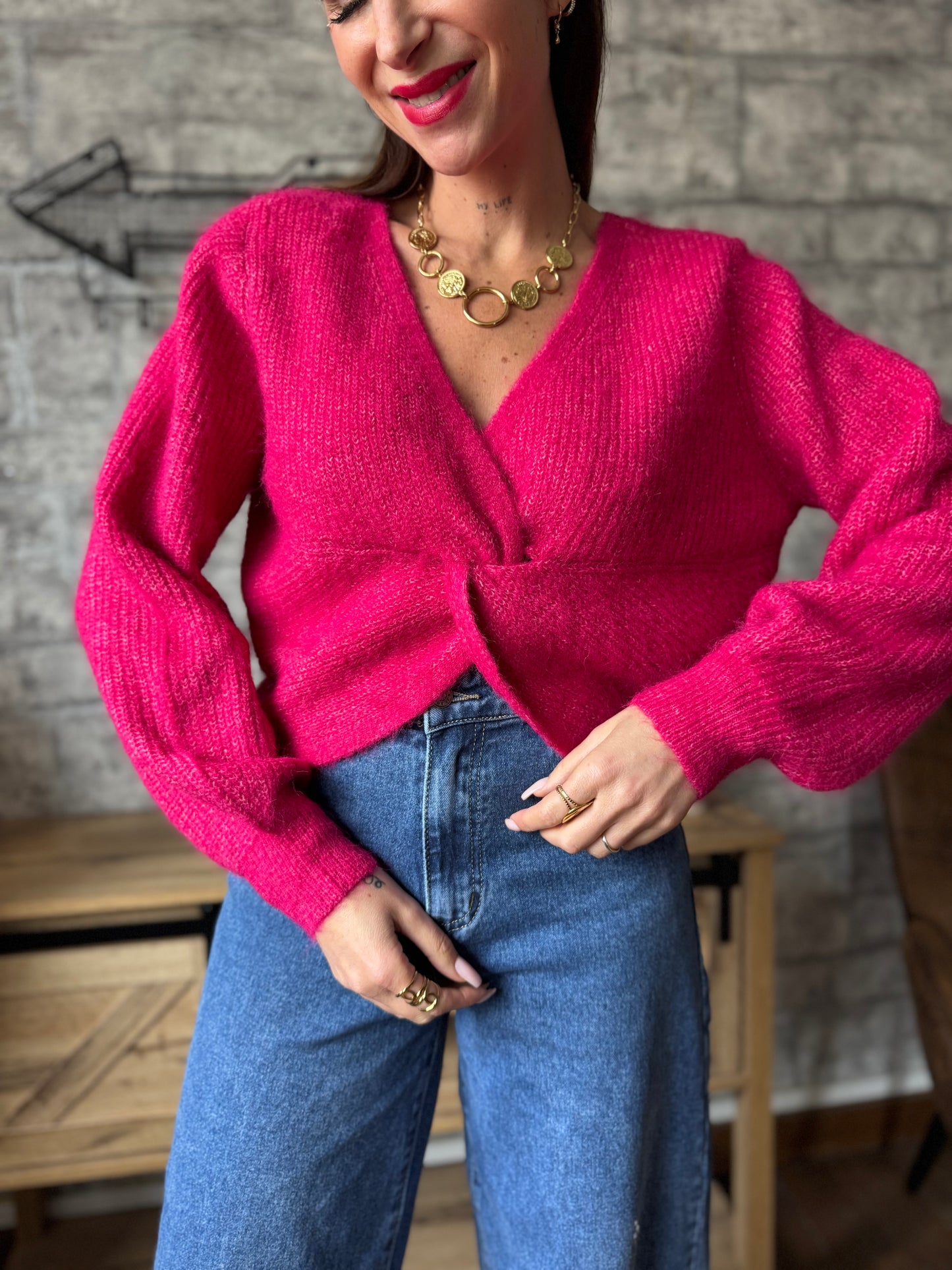 Pull Emma Reversible Fushia