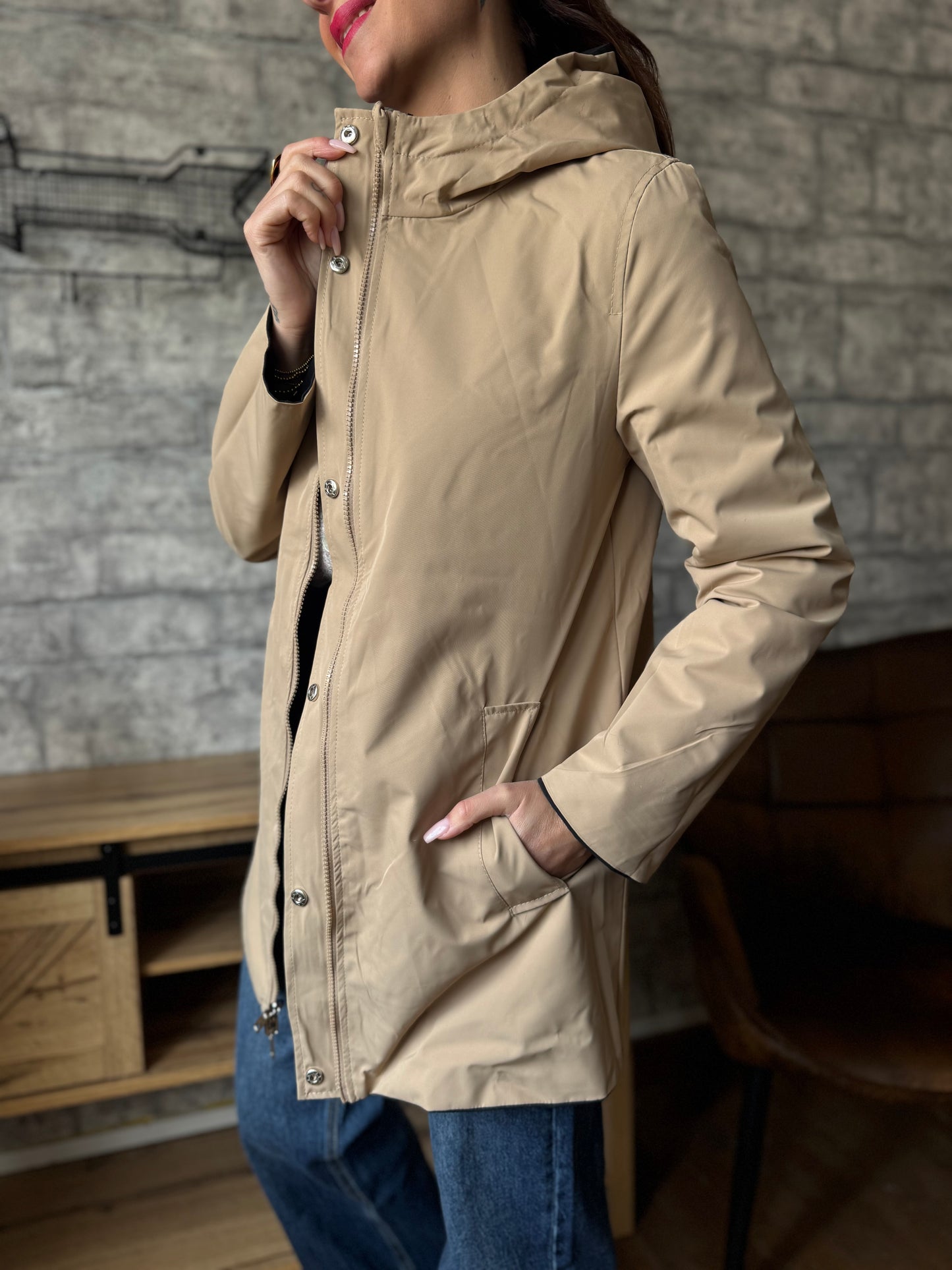 Imperméable REVERSIBLE Noir