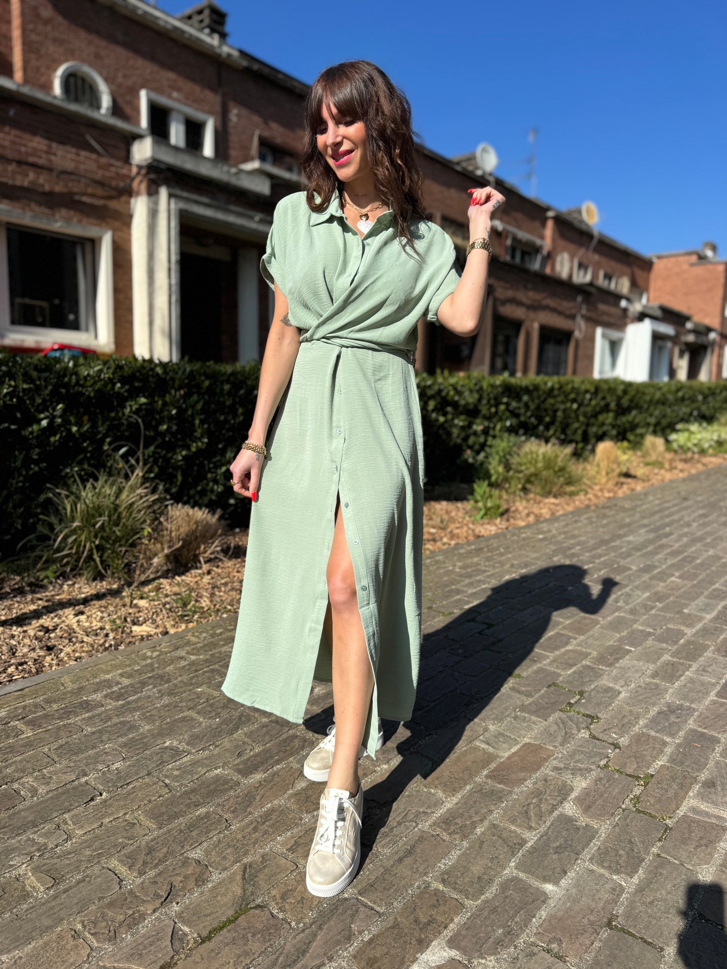 Robe Louise Vert D’Eau