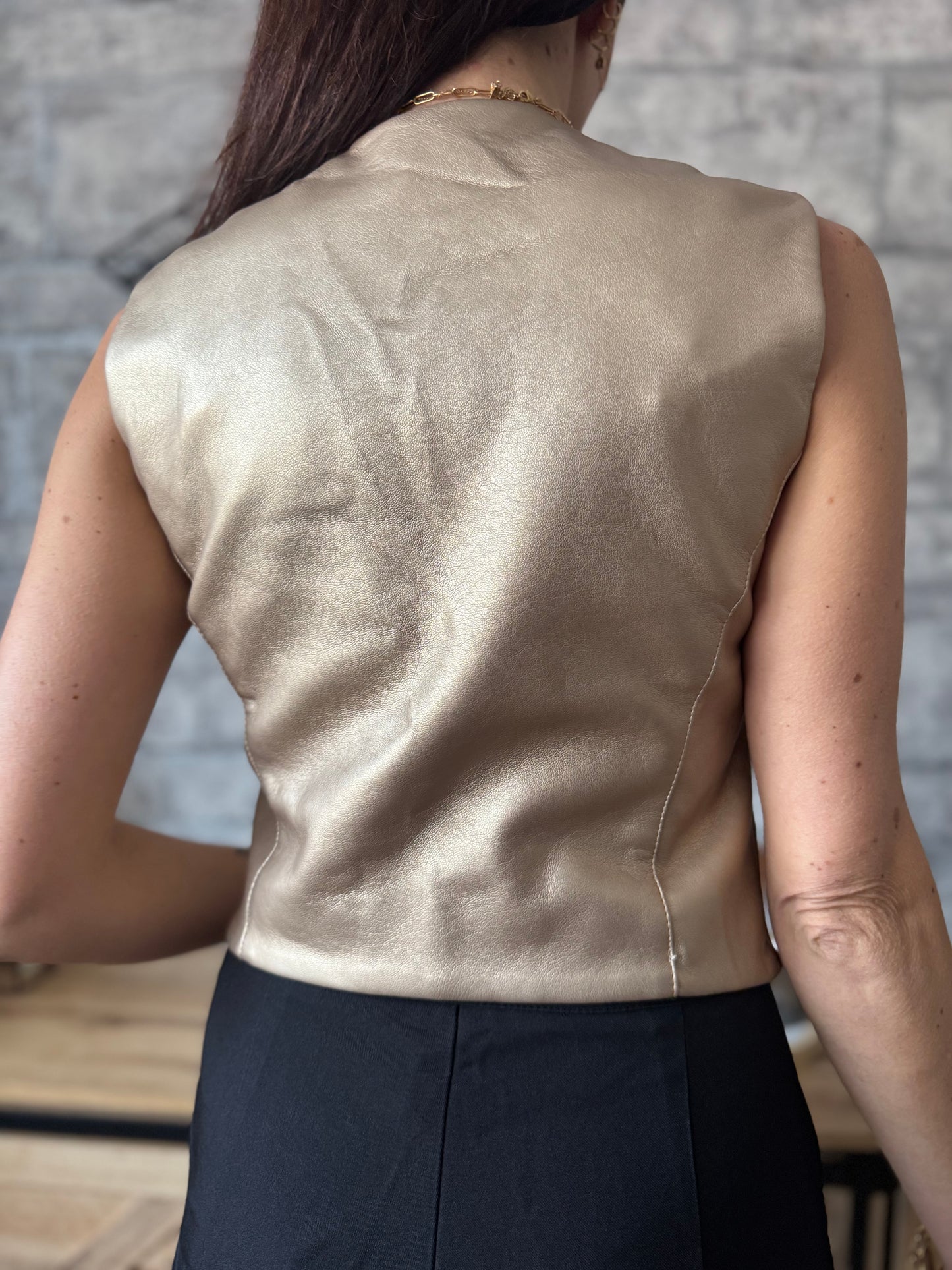 Veste Boléro Simili Doré