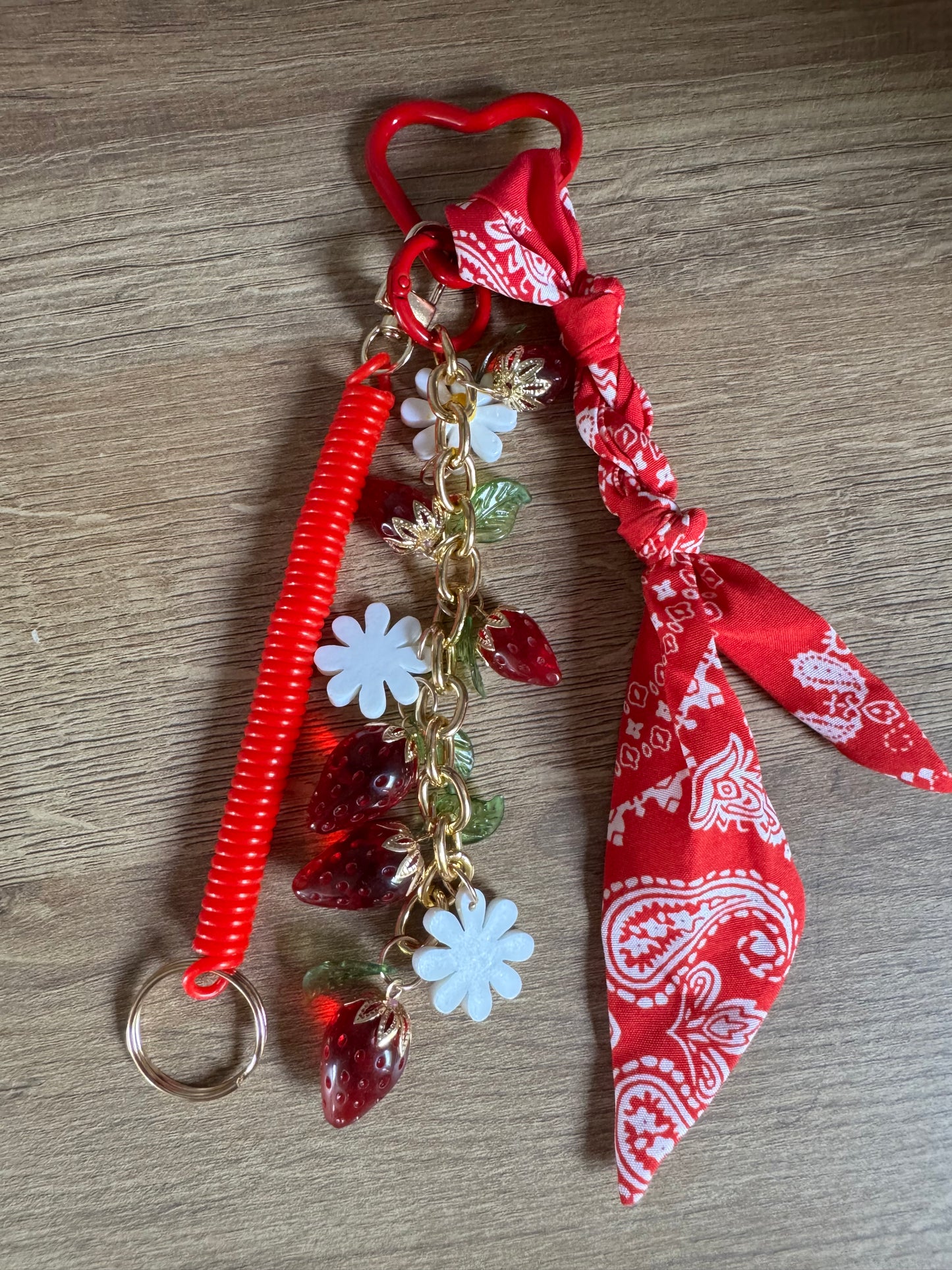Porte clés Fraise