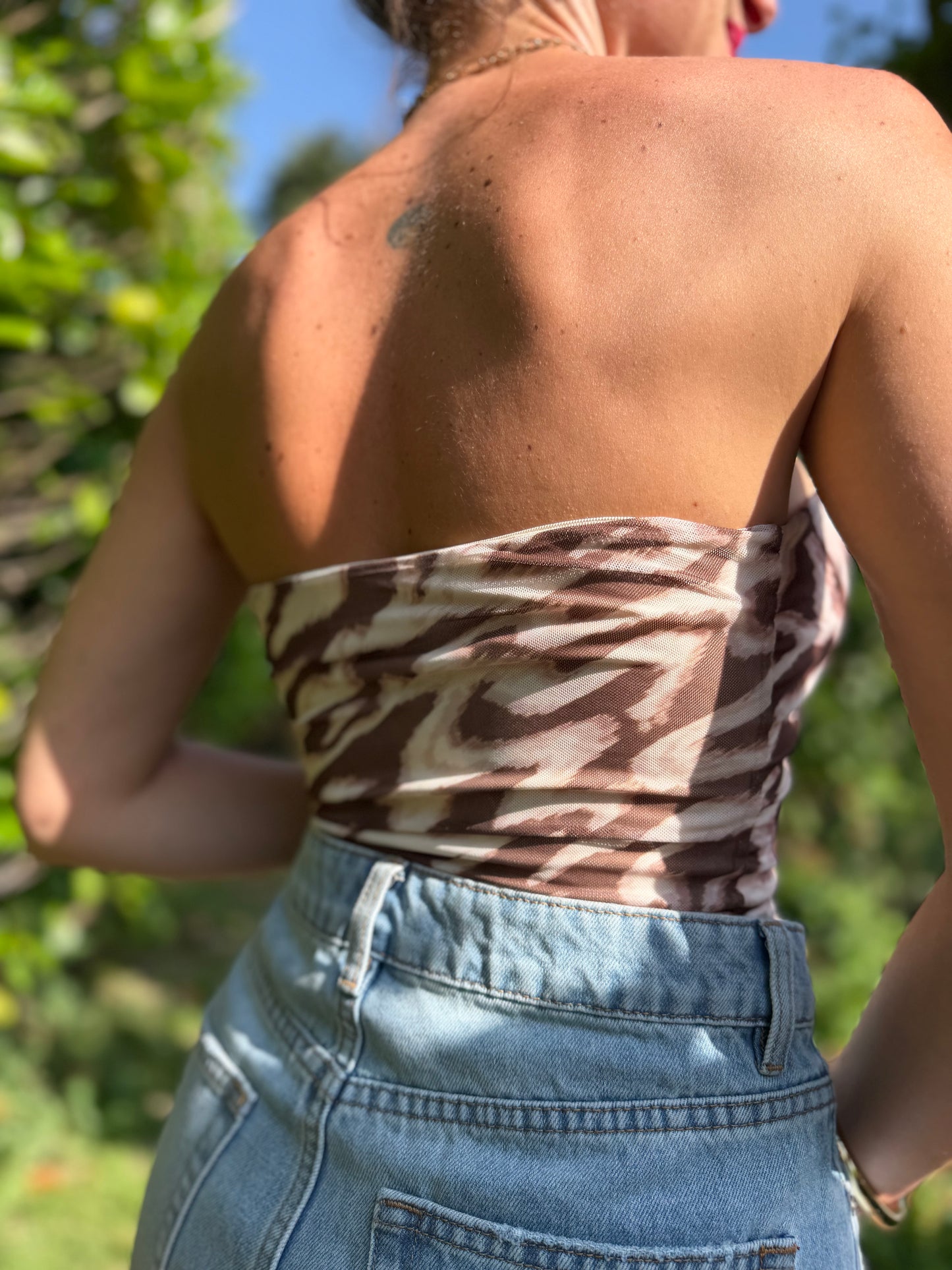Bandeau Bustier Zèbre