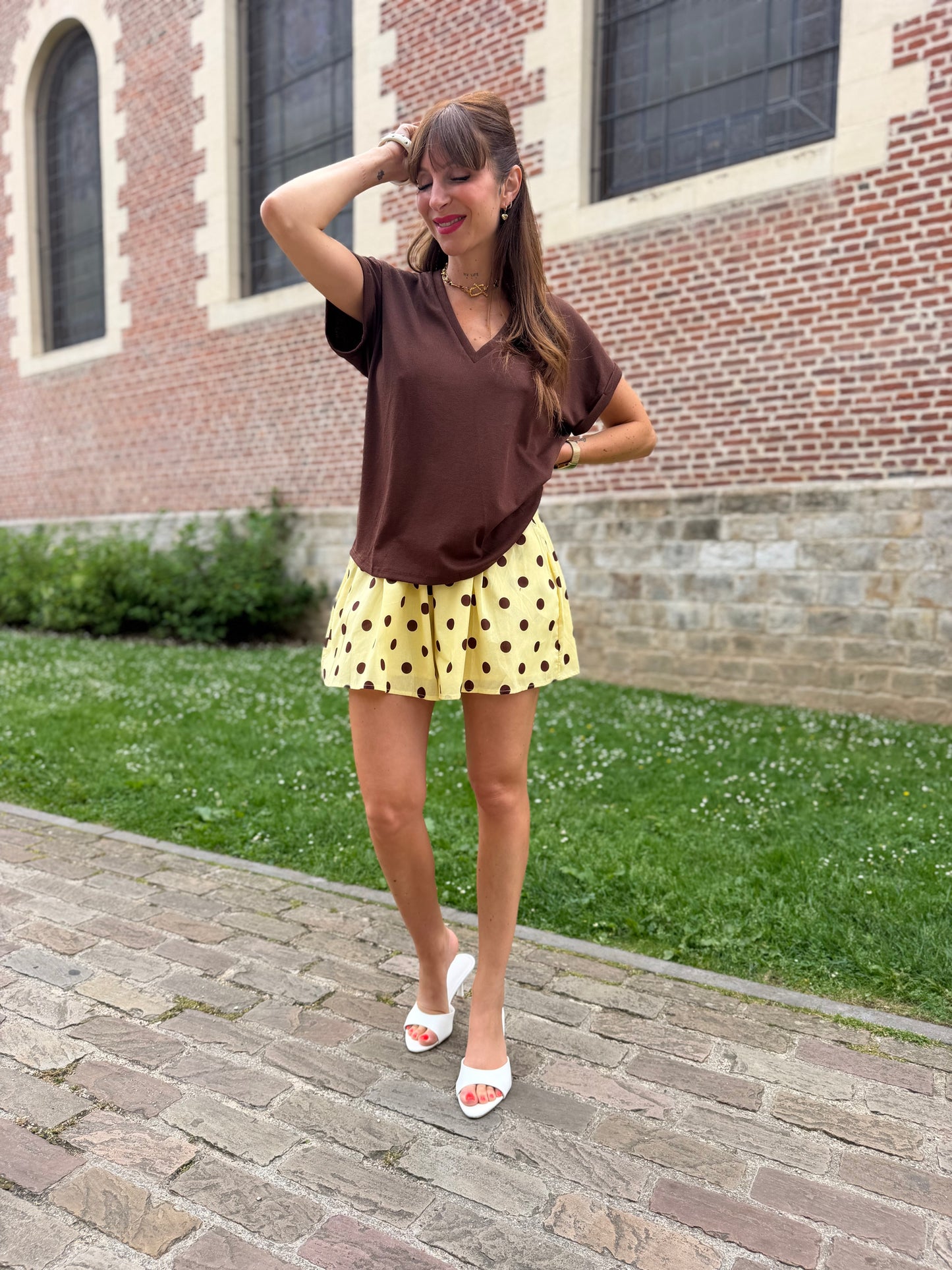 Short Pois Jaune