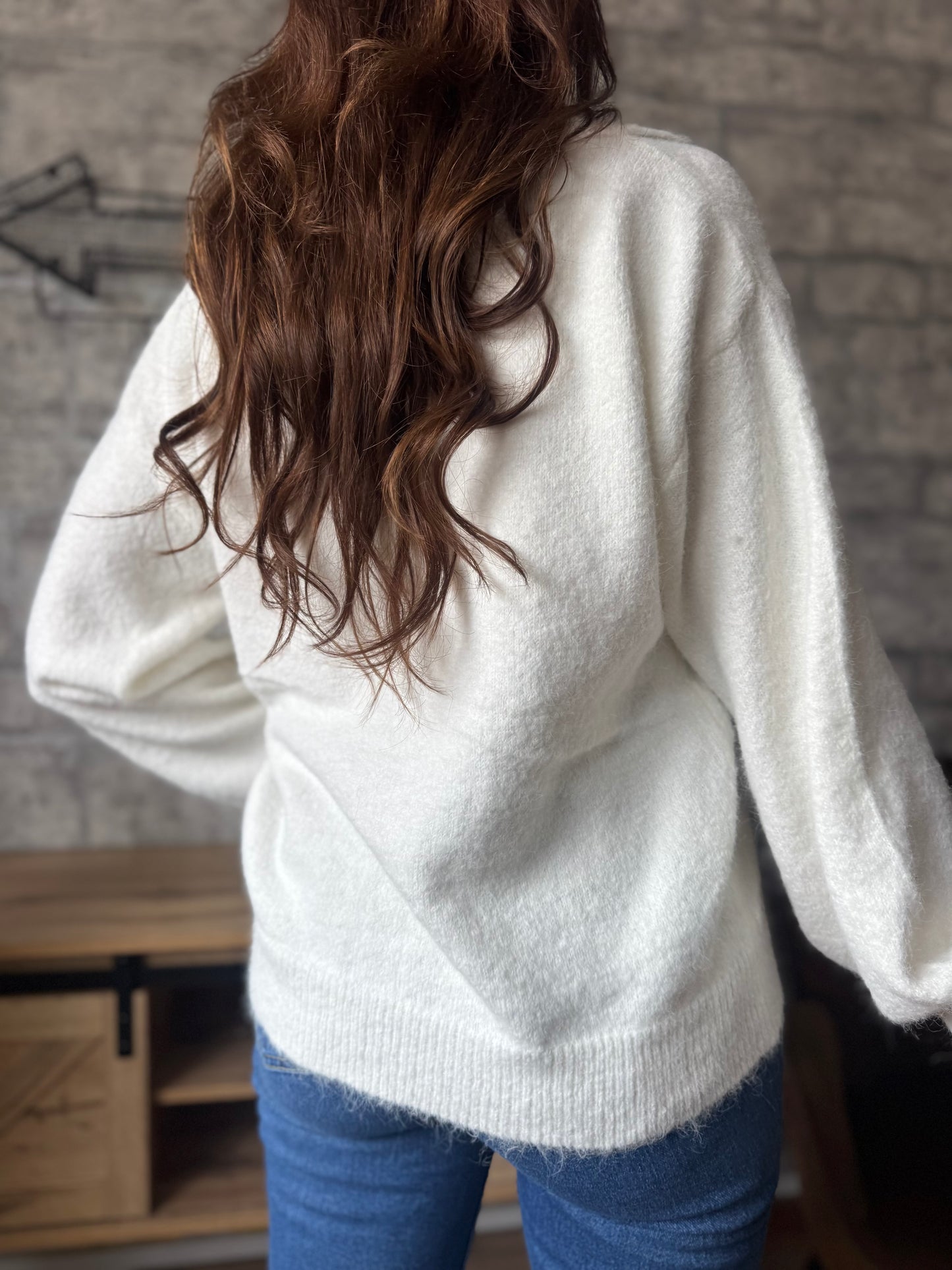 Pull Noeud Écru