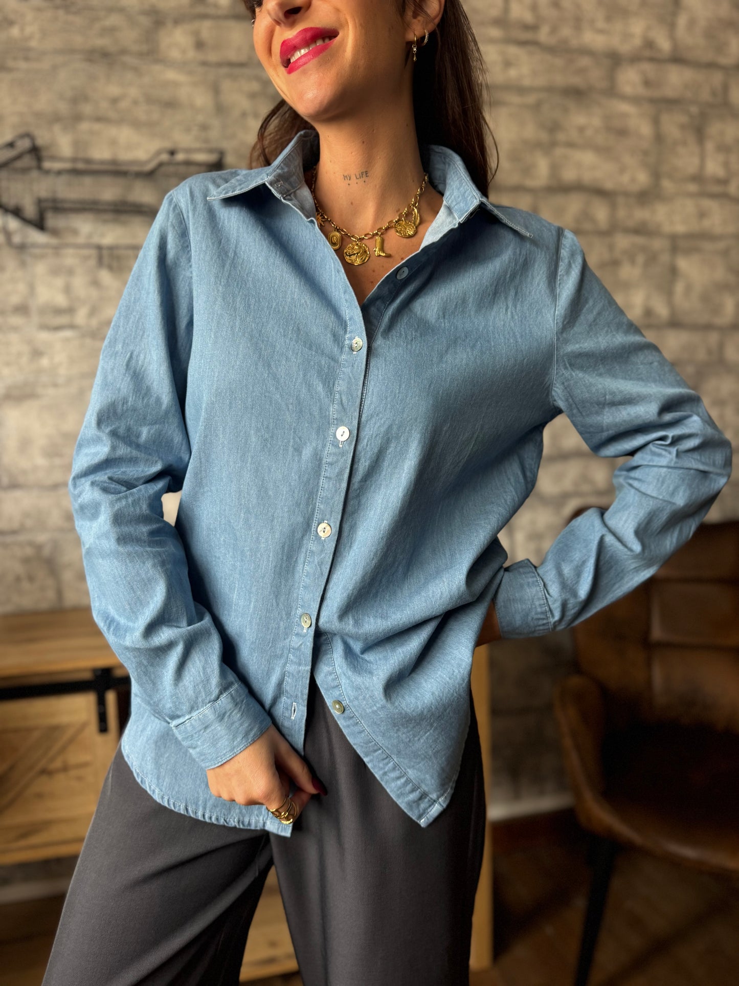 Chemise Lio Bleu