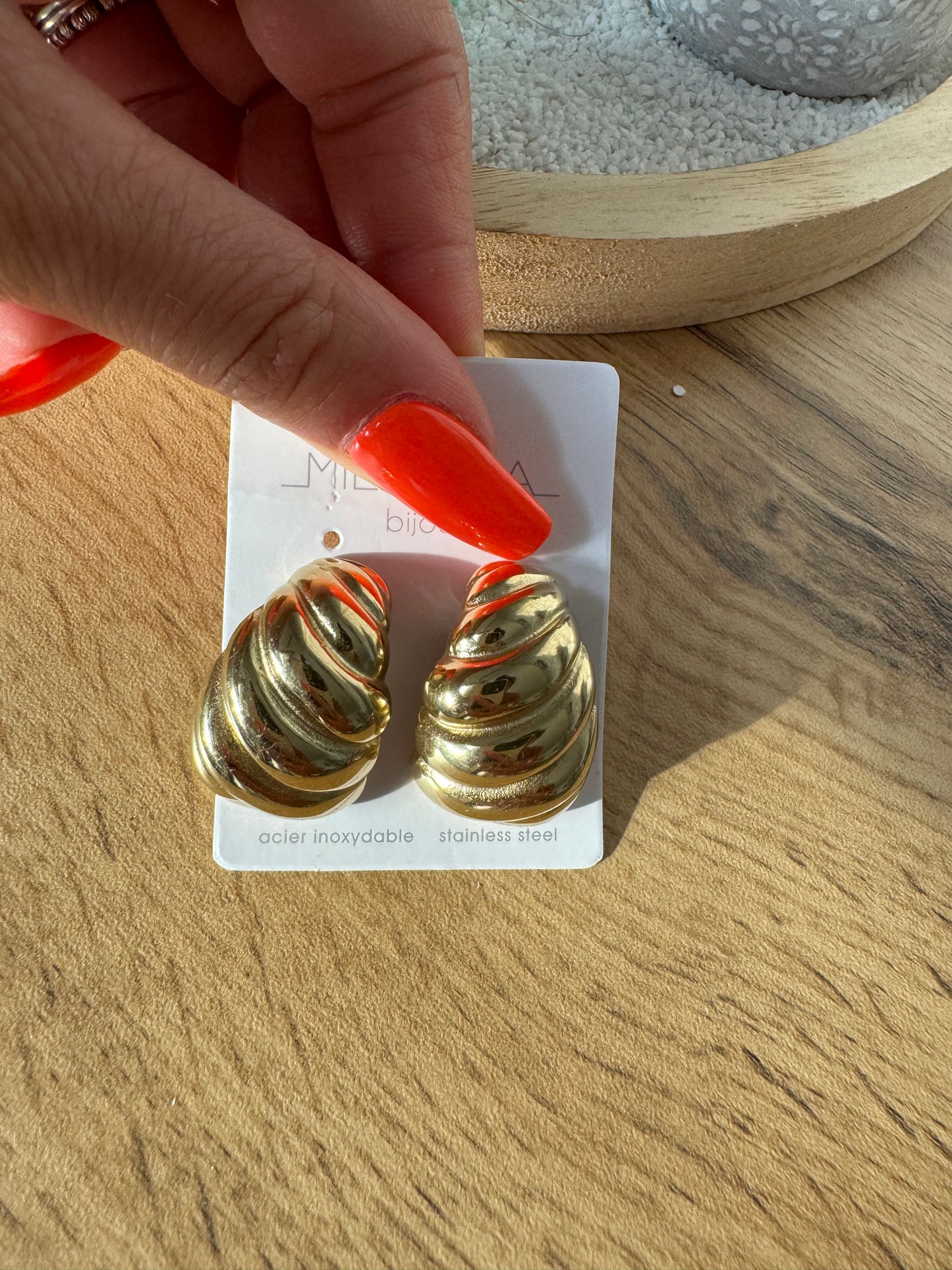 Boucle d’oreille Spirale