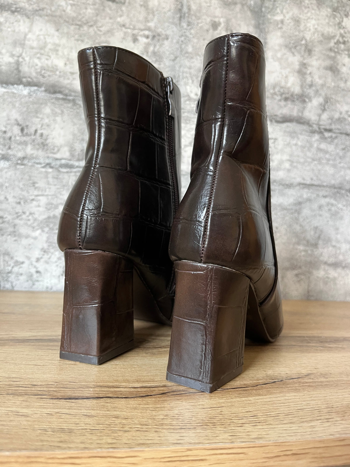 Boots Croco Chocolat