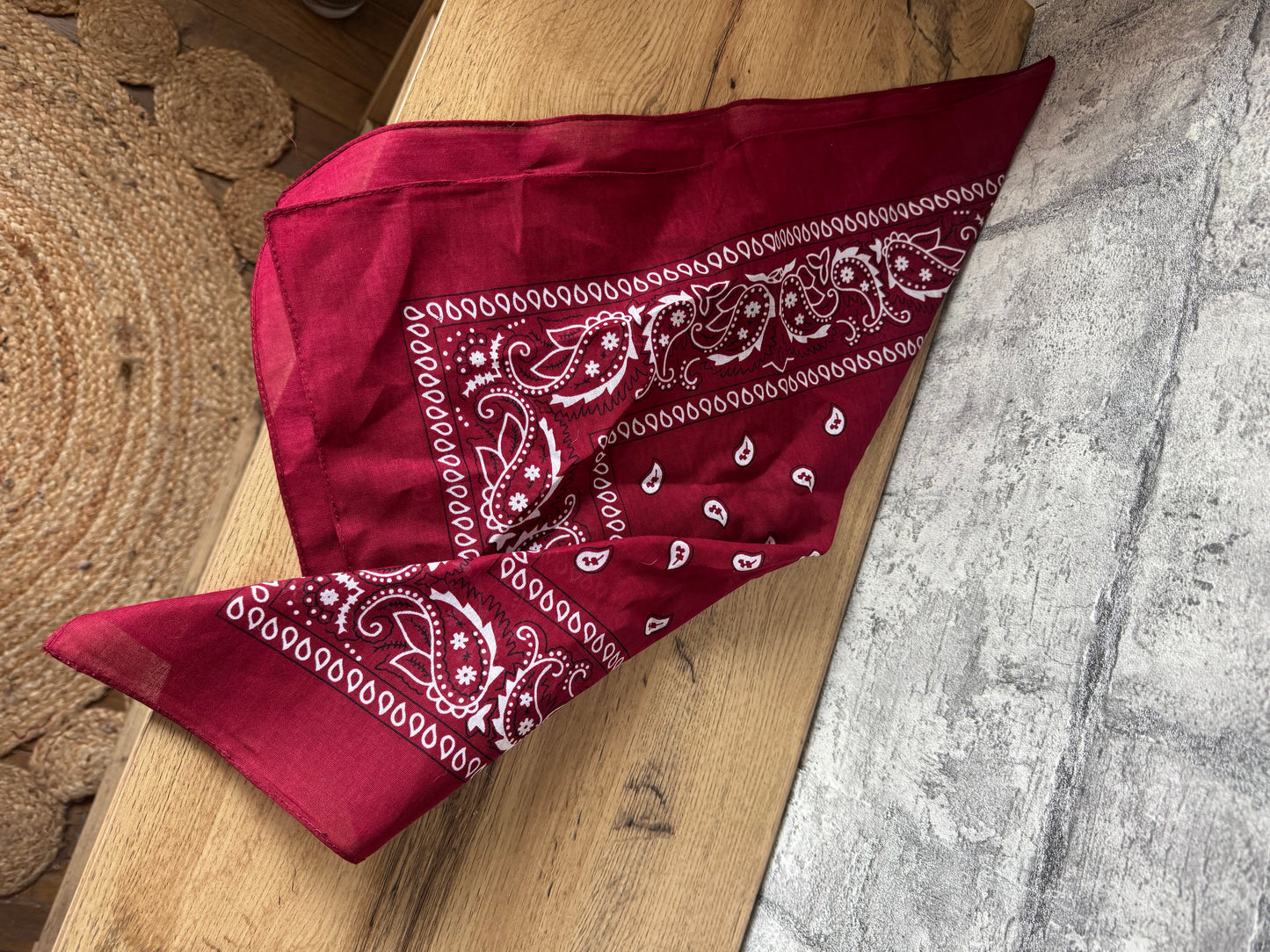 Foulard Bandana Bordeaux