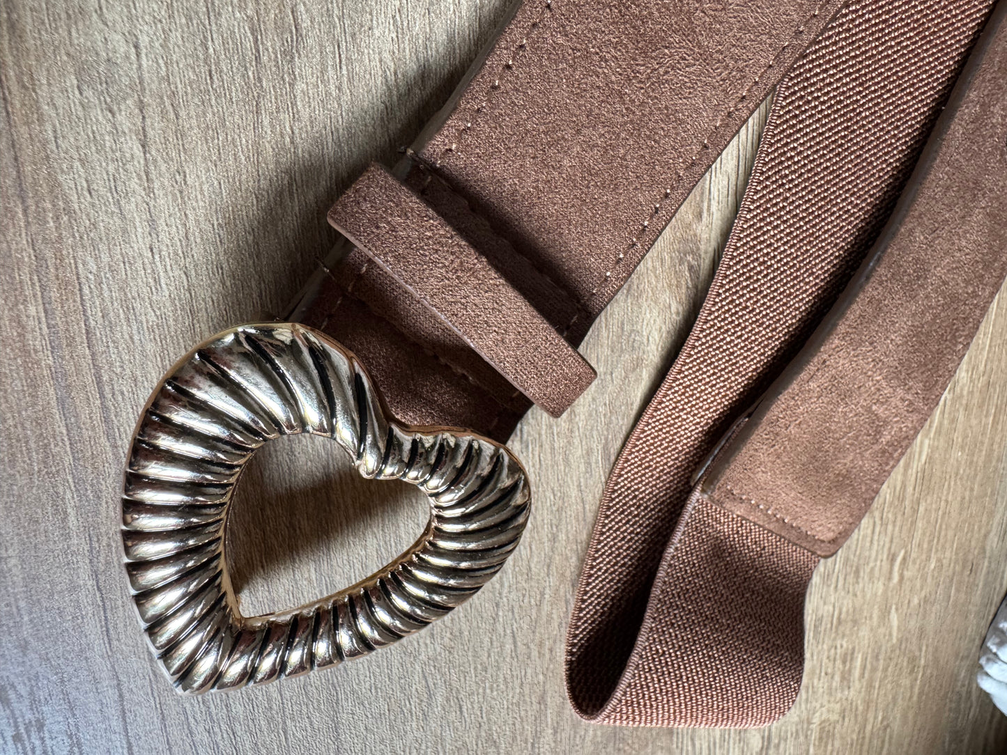 Ceinture Coeur Camel