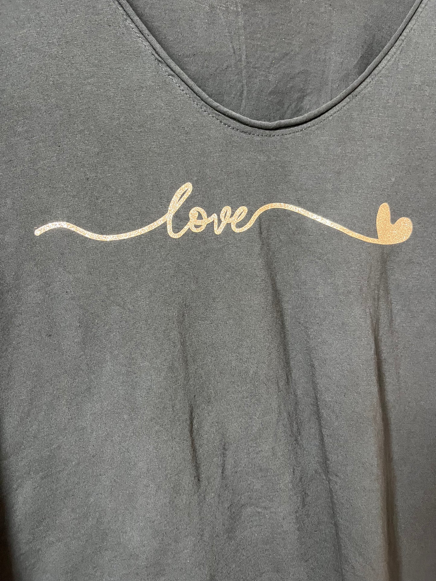 Tee-Shirt Love Noir Pulpeuse