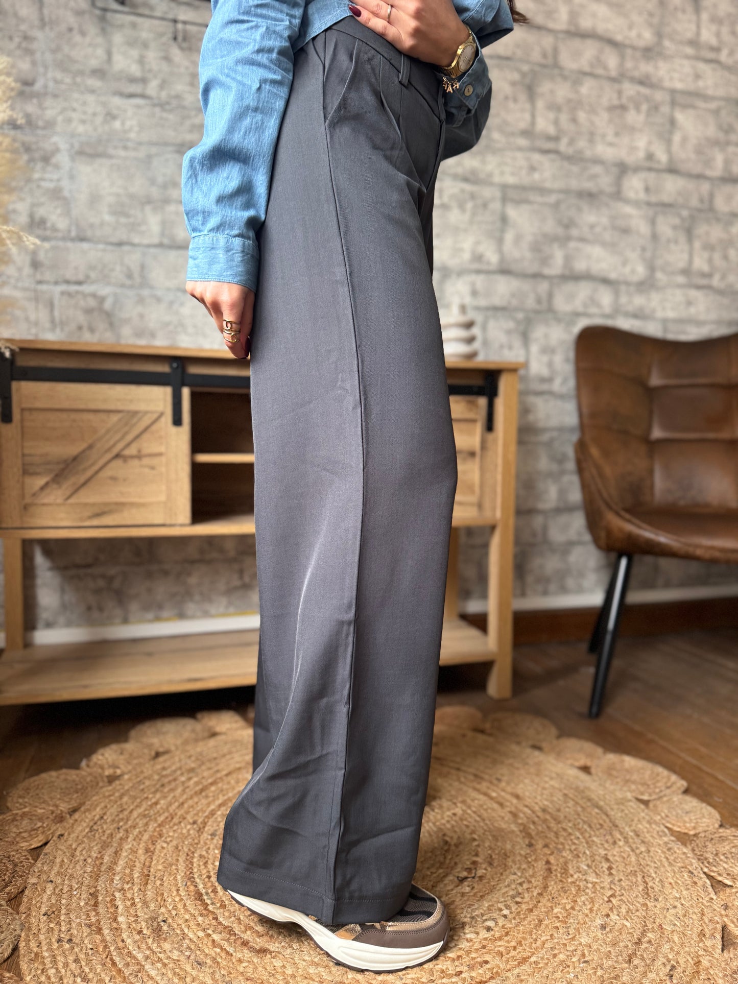 Pantalon Albert Gris