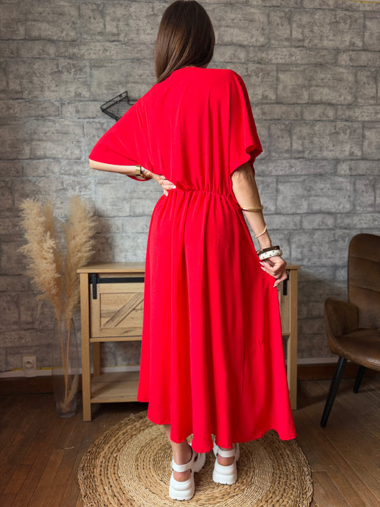 Robe Longue Coline Rouge