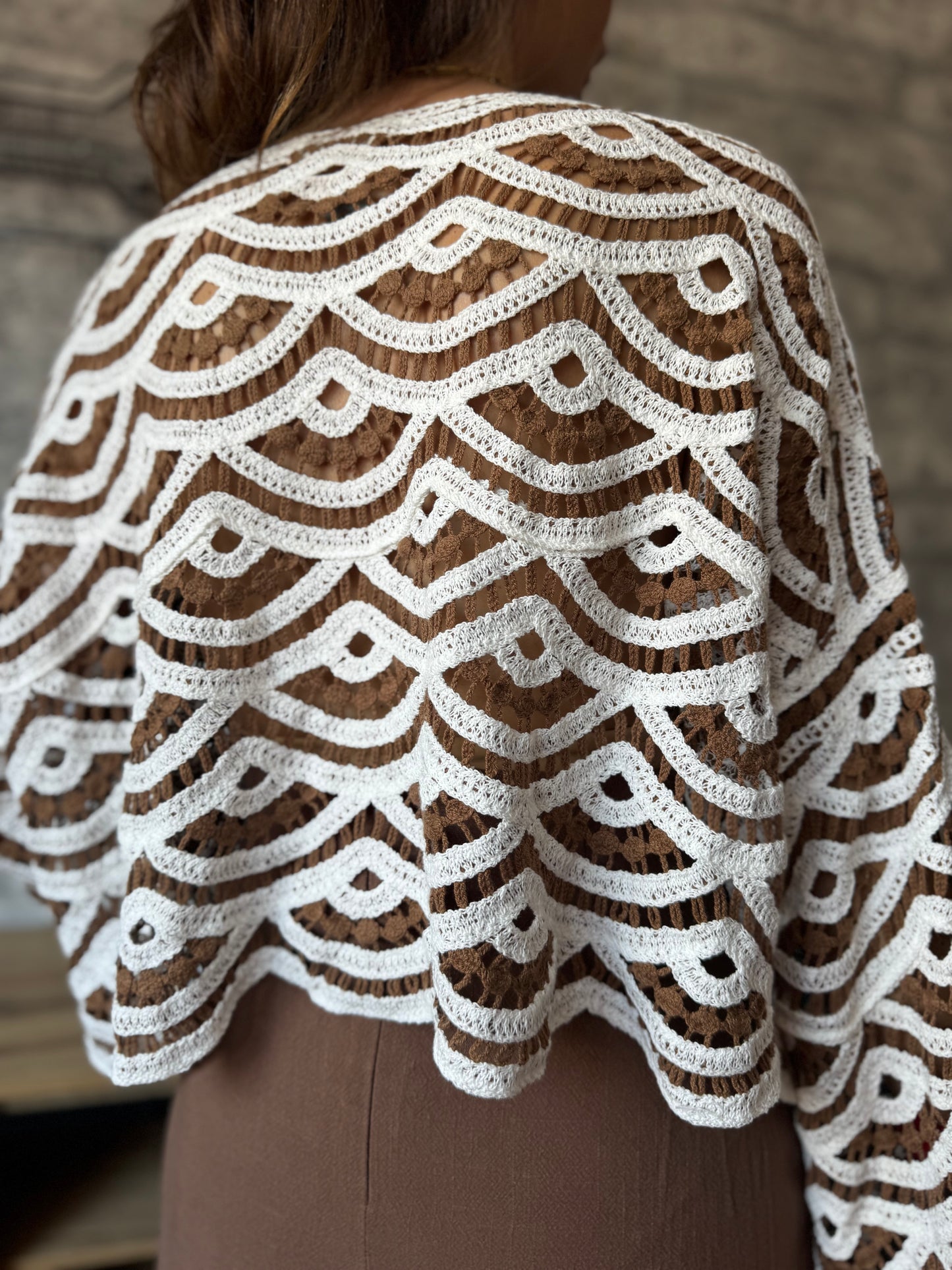 Top Manche Crochet