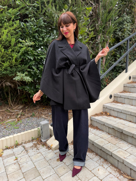 Manteau Cape Noir