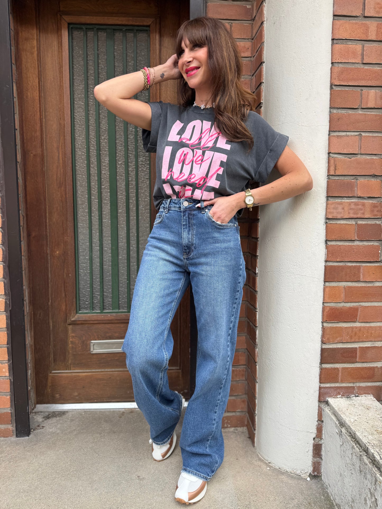 Tee-Shirt Gris Love
