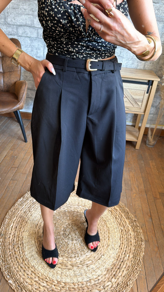 Short Bermuda Pince Noir