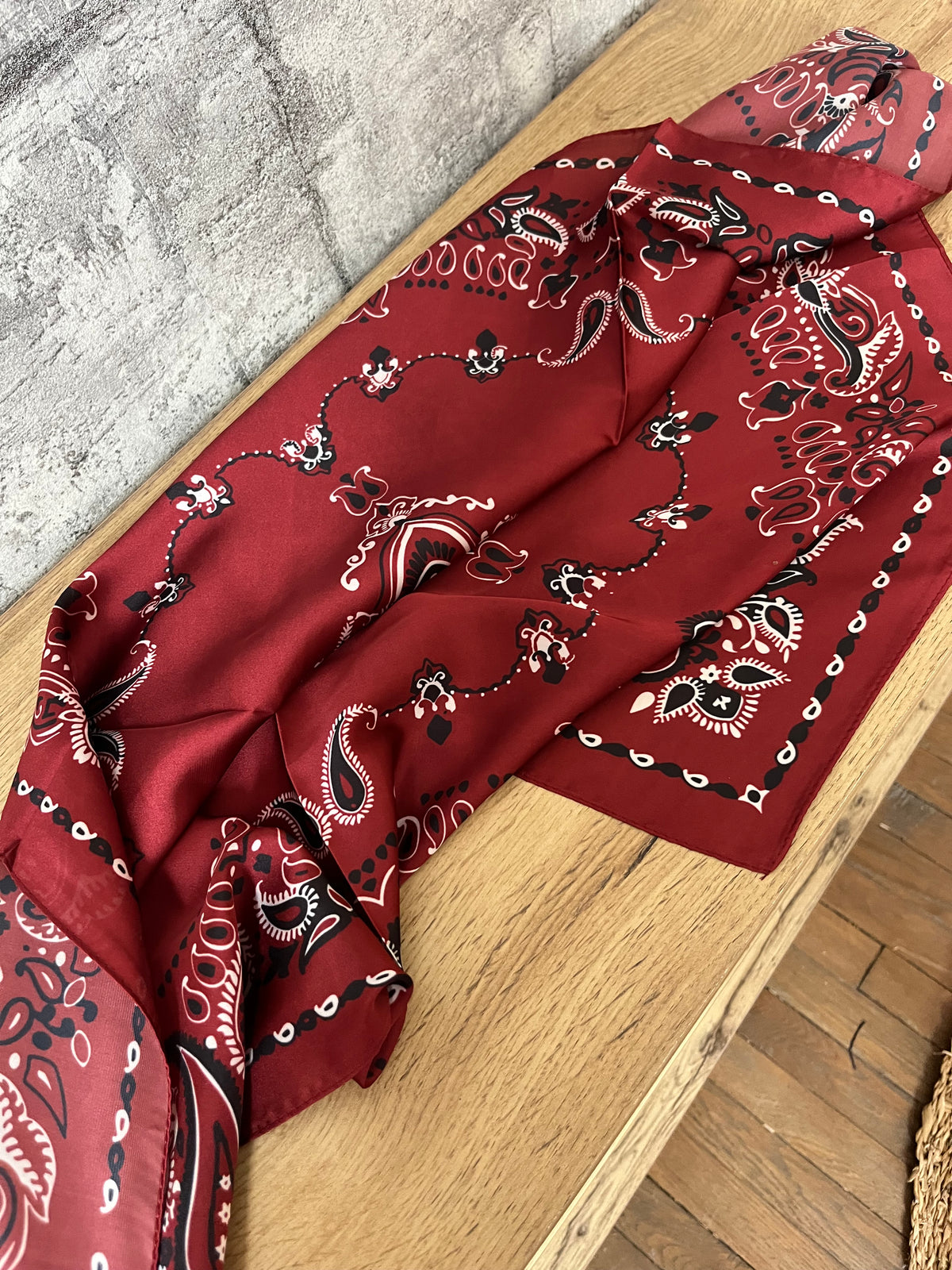 Foulard Bandana Bordeaux