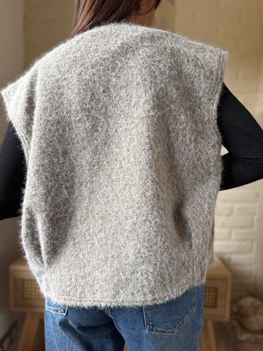 Gilet Sans Manches Sable