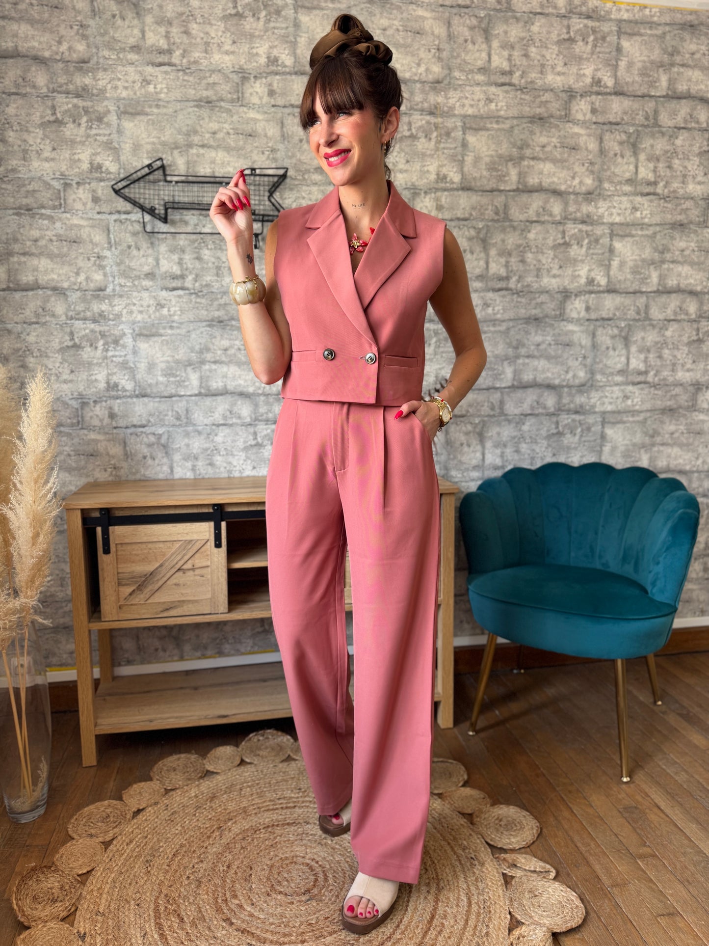 Pantalon François Vieux Rose