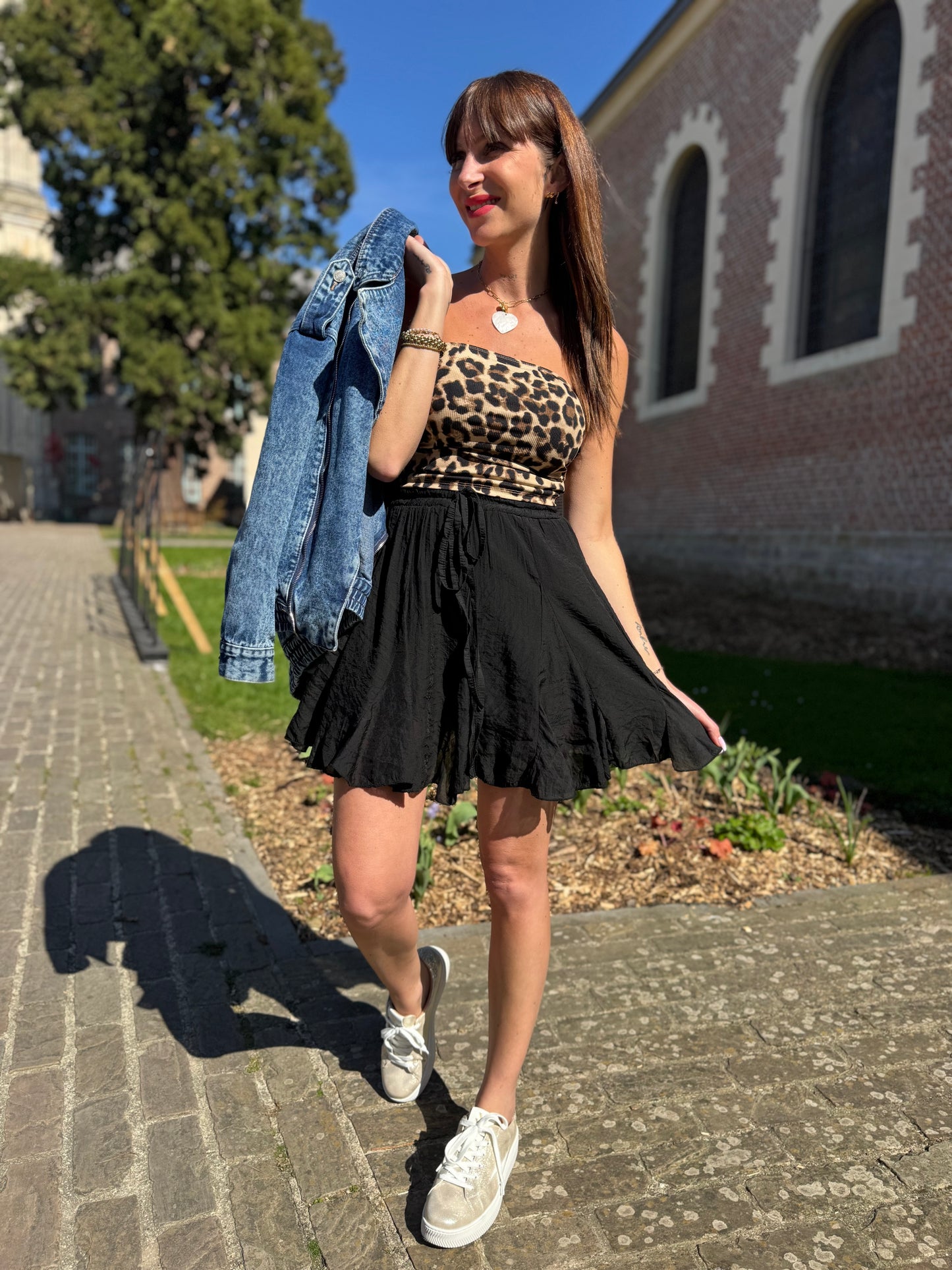 Bandeau bustier Léopard