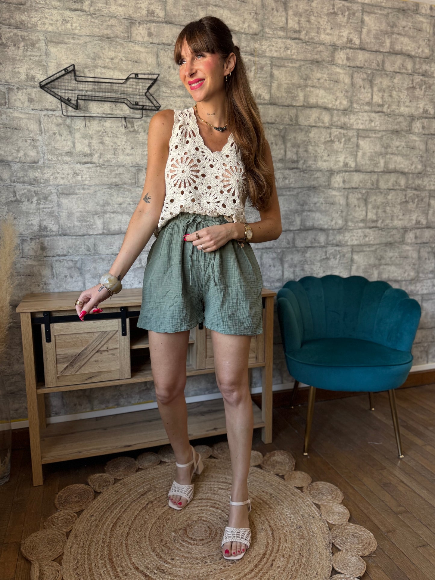 Short Coton Uni